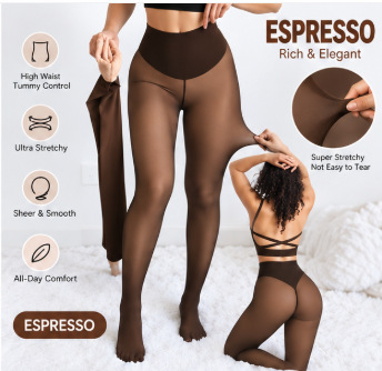 🥰LAST DAY SAEL 50% OFF!!⚡50K+ SOLD!❄️One-Seam Shaping Fleece Leggings✨✨Stay Warm.Look Snatched. 💕4