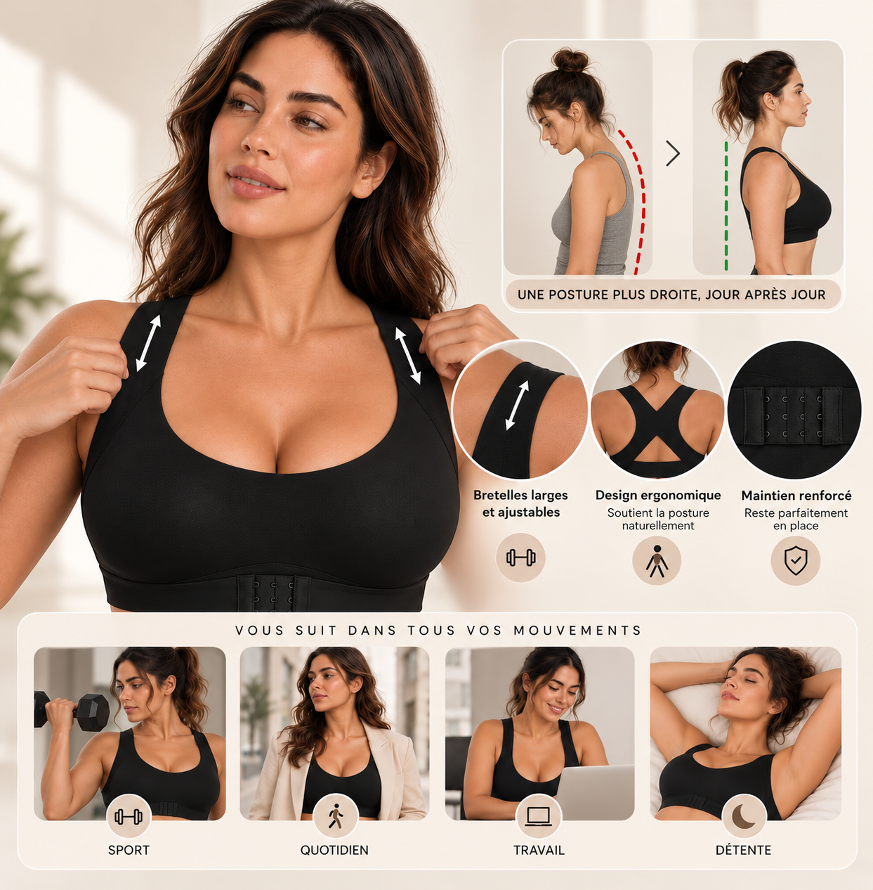Soutien-gorge correcteur de posture