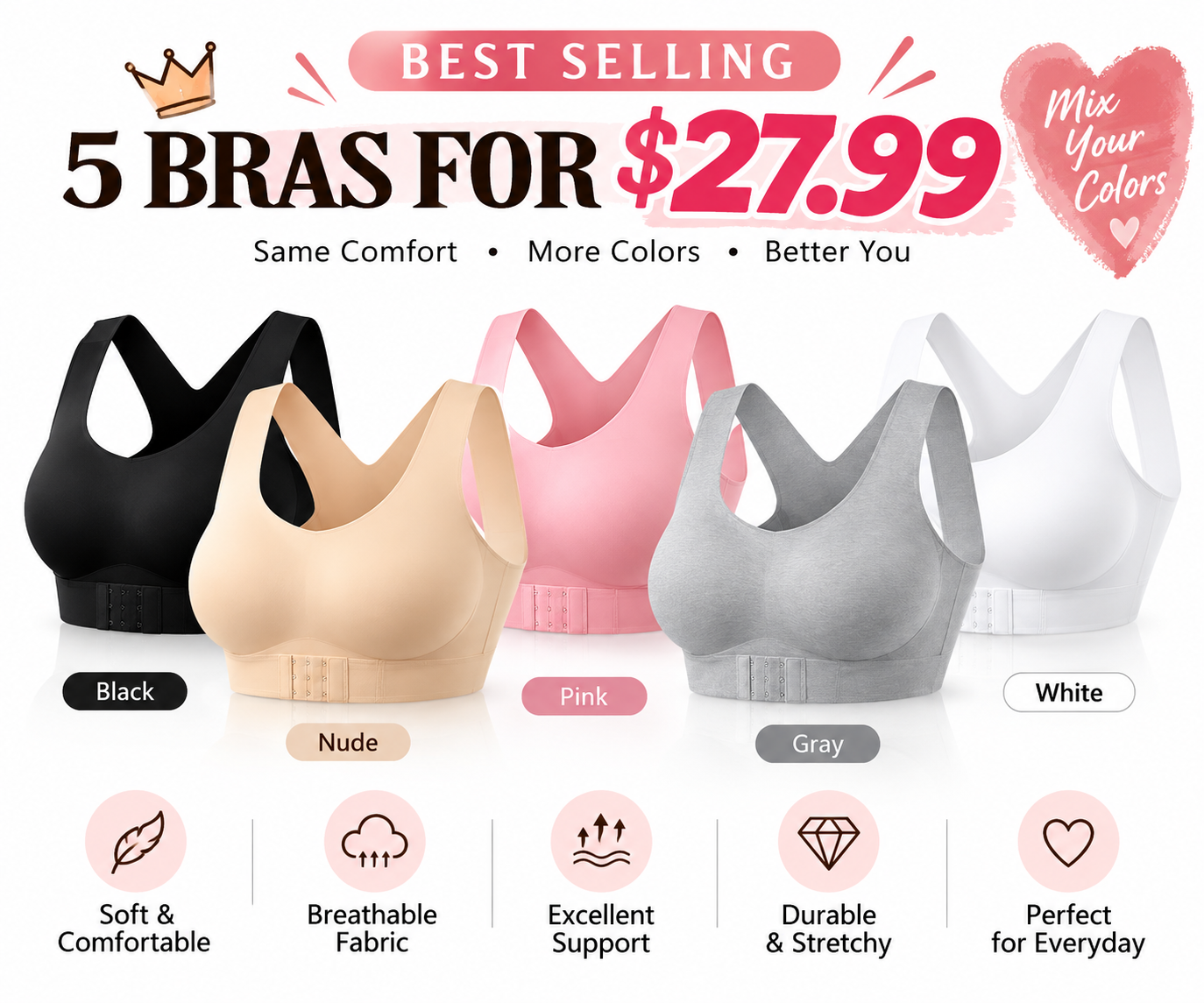 Soutien-gorge correcteur de posture