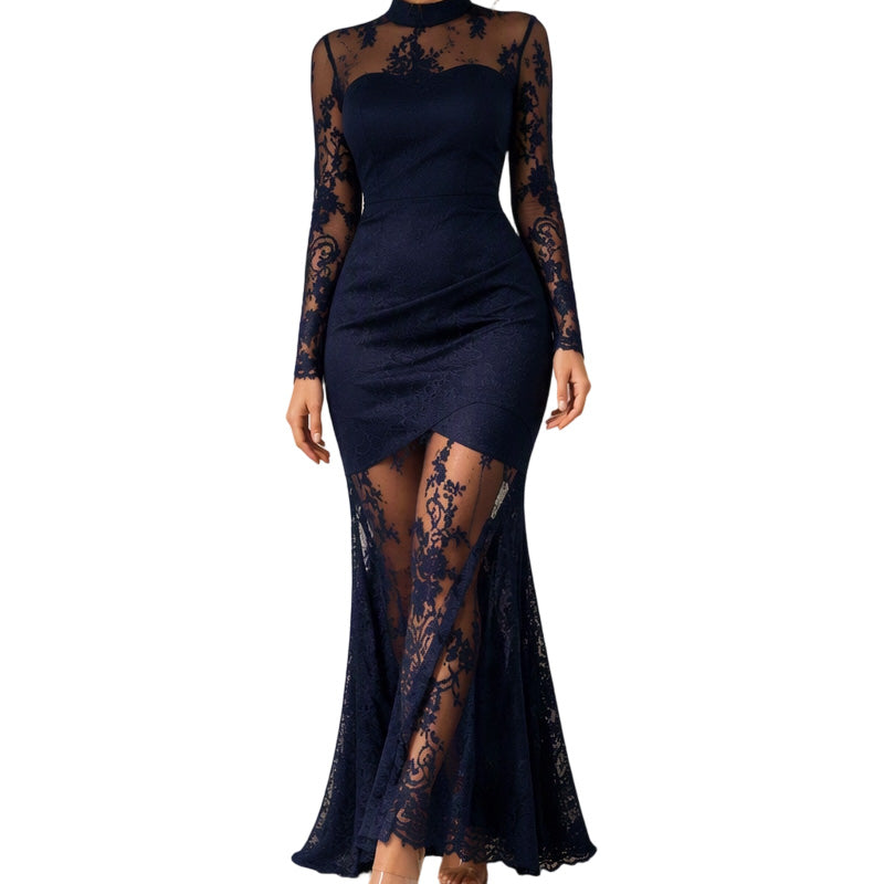 📢🎉50% Off!!!🛍️✨Women's long-sleeve maxi dress with lace insert