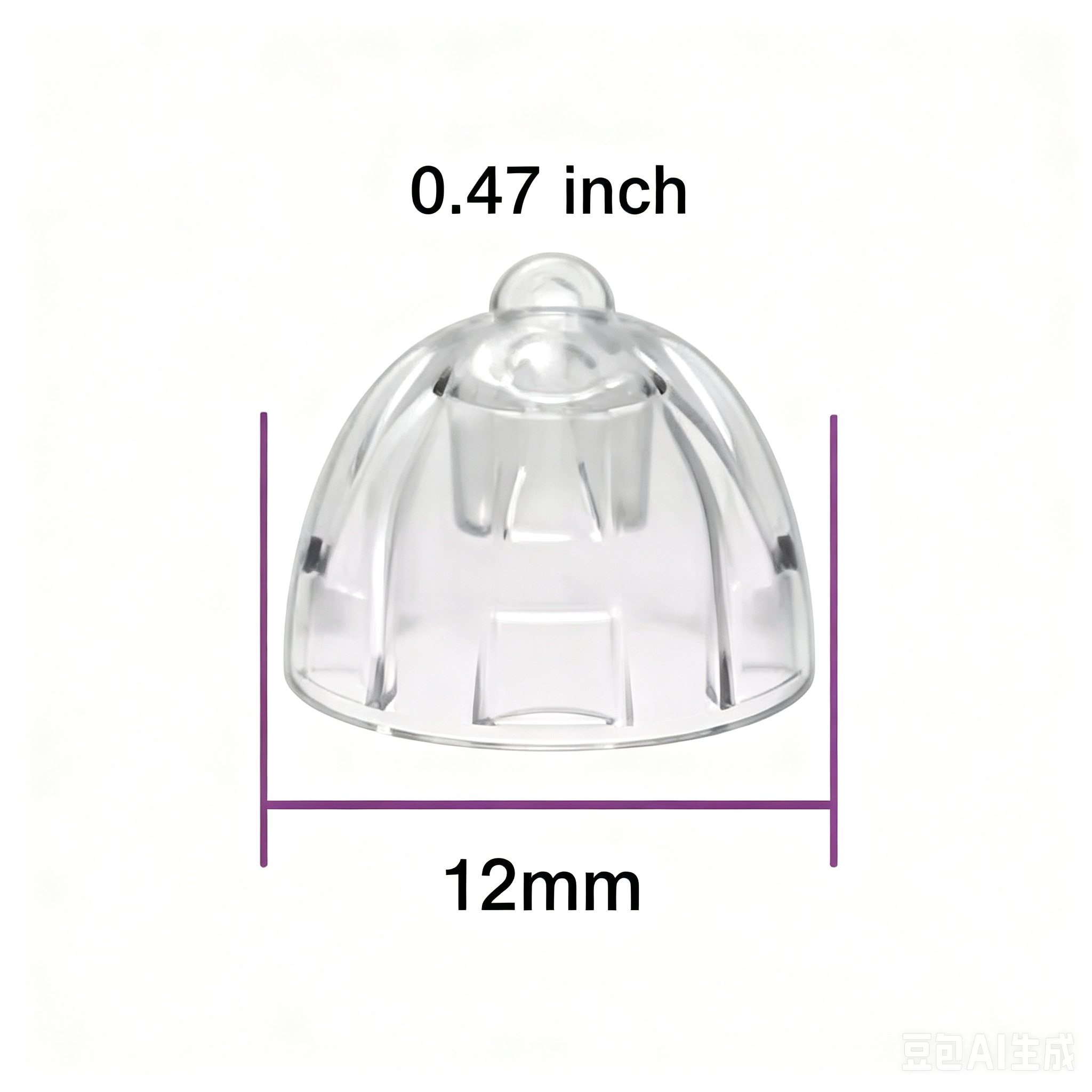 For Oticon hearing aids, Minifit Open Bass Domes