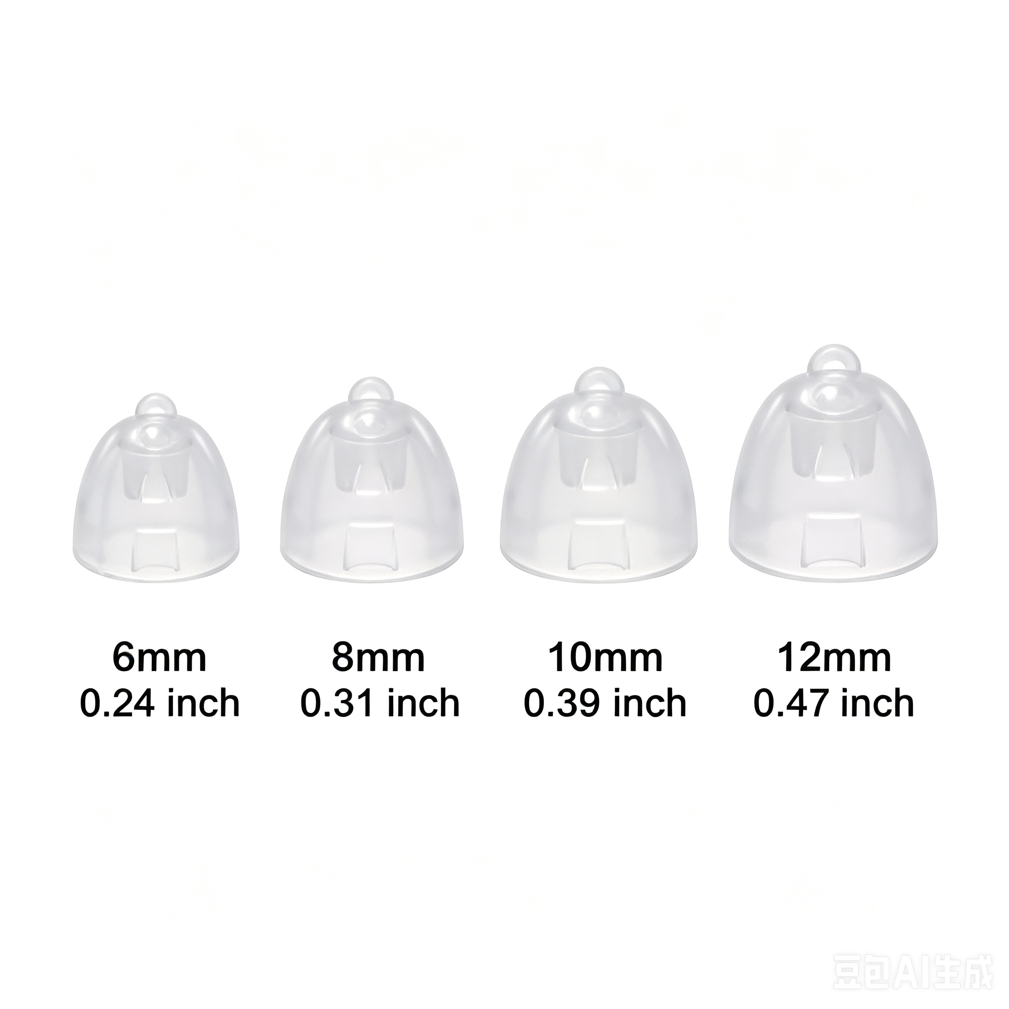 For Oticon hearing aids, Minifit Open Bass Domes