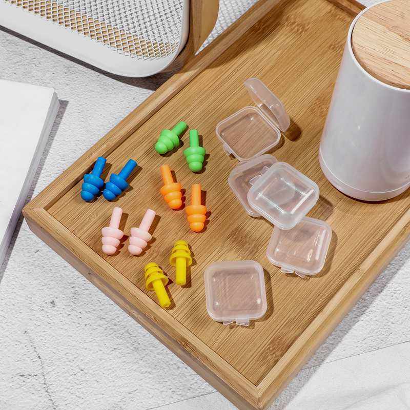 Soft Portable Silicone Earplug 2 PCs Eartip Household Sundries Noise Reduction Hearing Protection Sleeping Included
