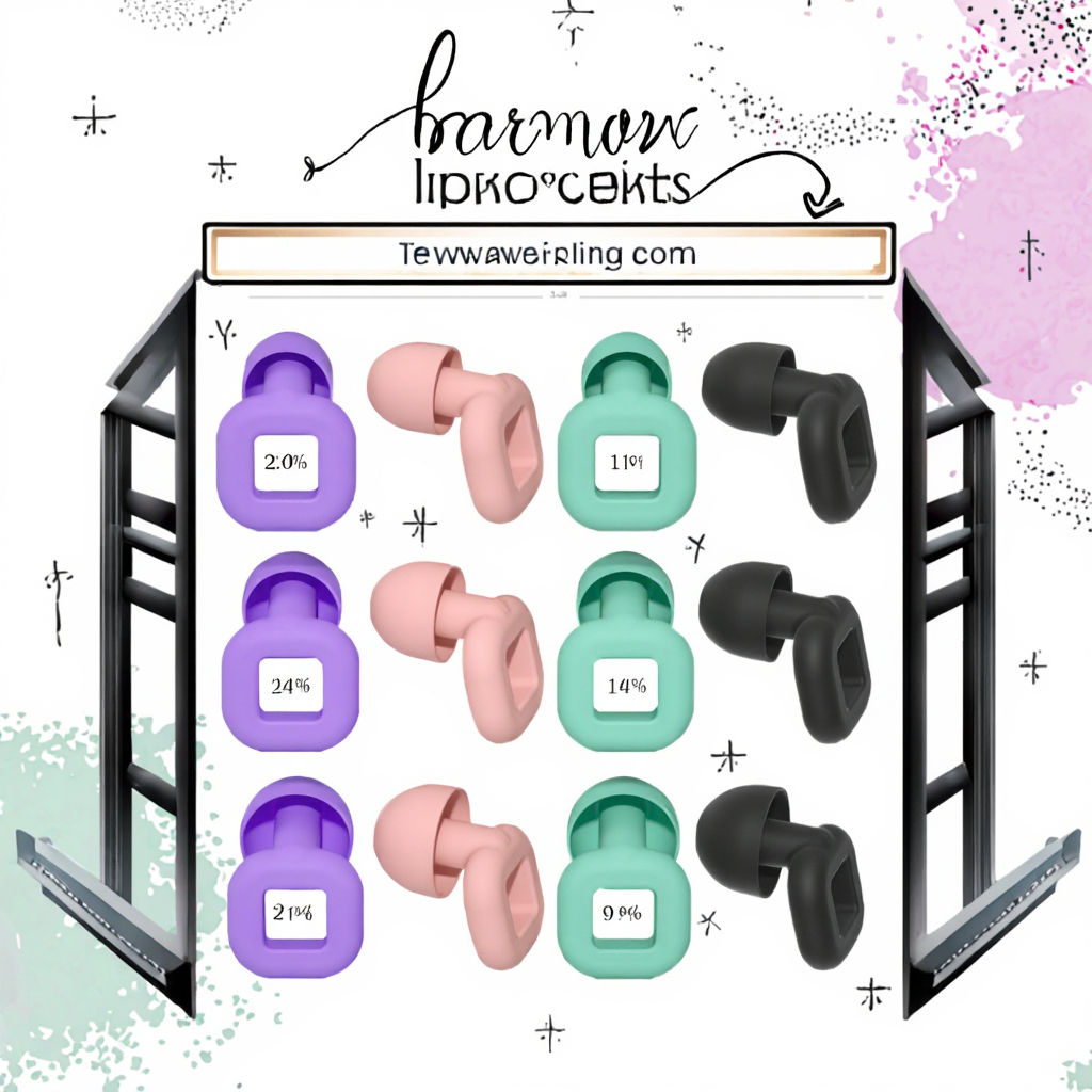 Soft Portable Silicone Earplug 2 Pairs Eartip Household Sundries Noise Reduction Hearing Protection Sleeping Included