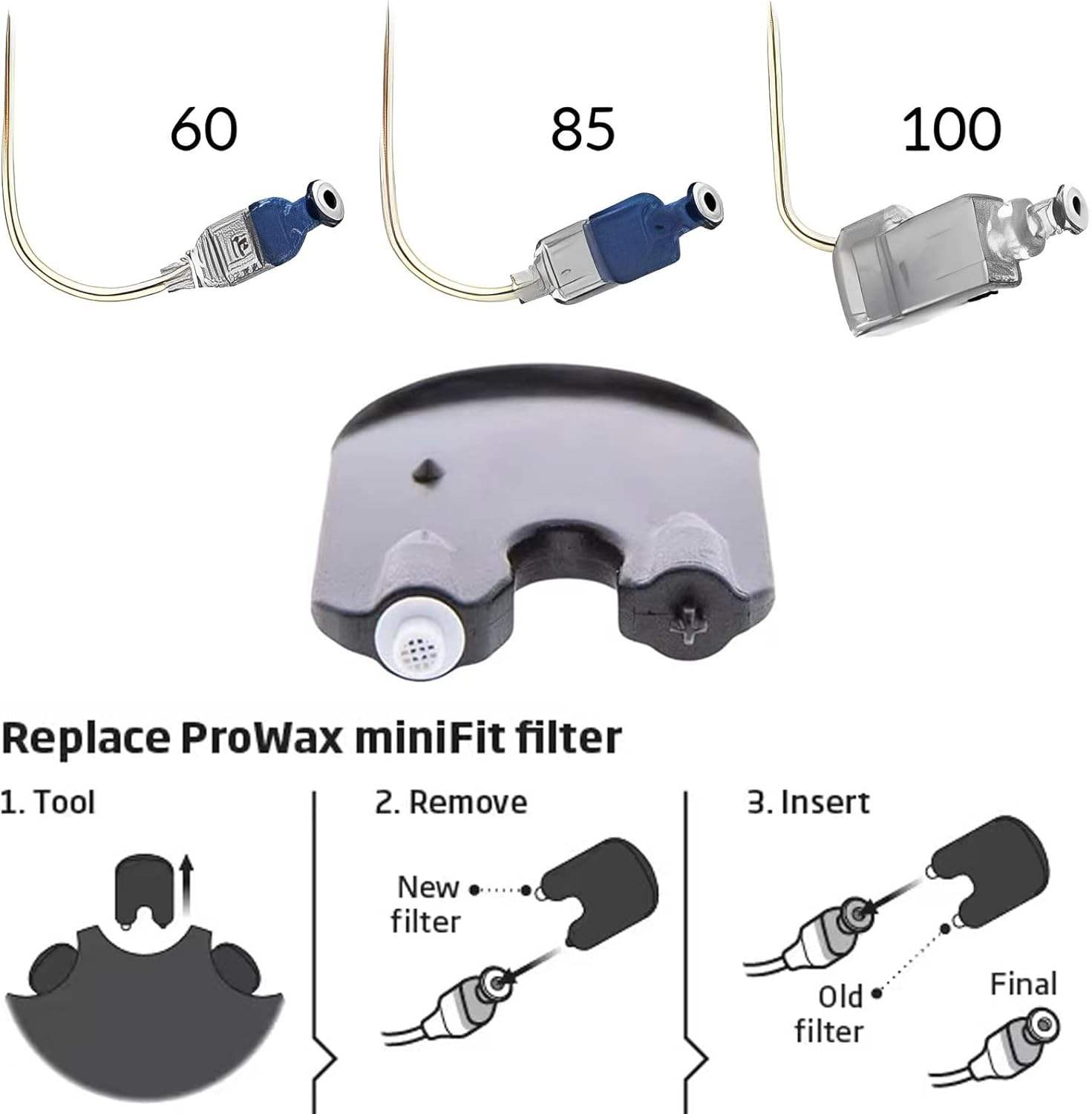 Wax Guards for Oticon ProWax MiniFit Hearing Aid Supplies Replacement Wax Filters Oticon Hearing Aid Supplies