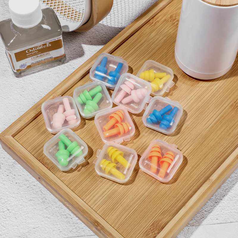 Soft Portable Silicone Earplug 2 PCs Eartip Household Sundries Noise Reduction Hearing Protection Sleeping Included