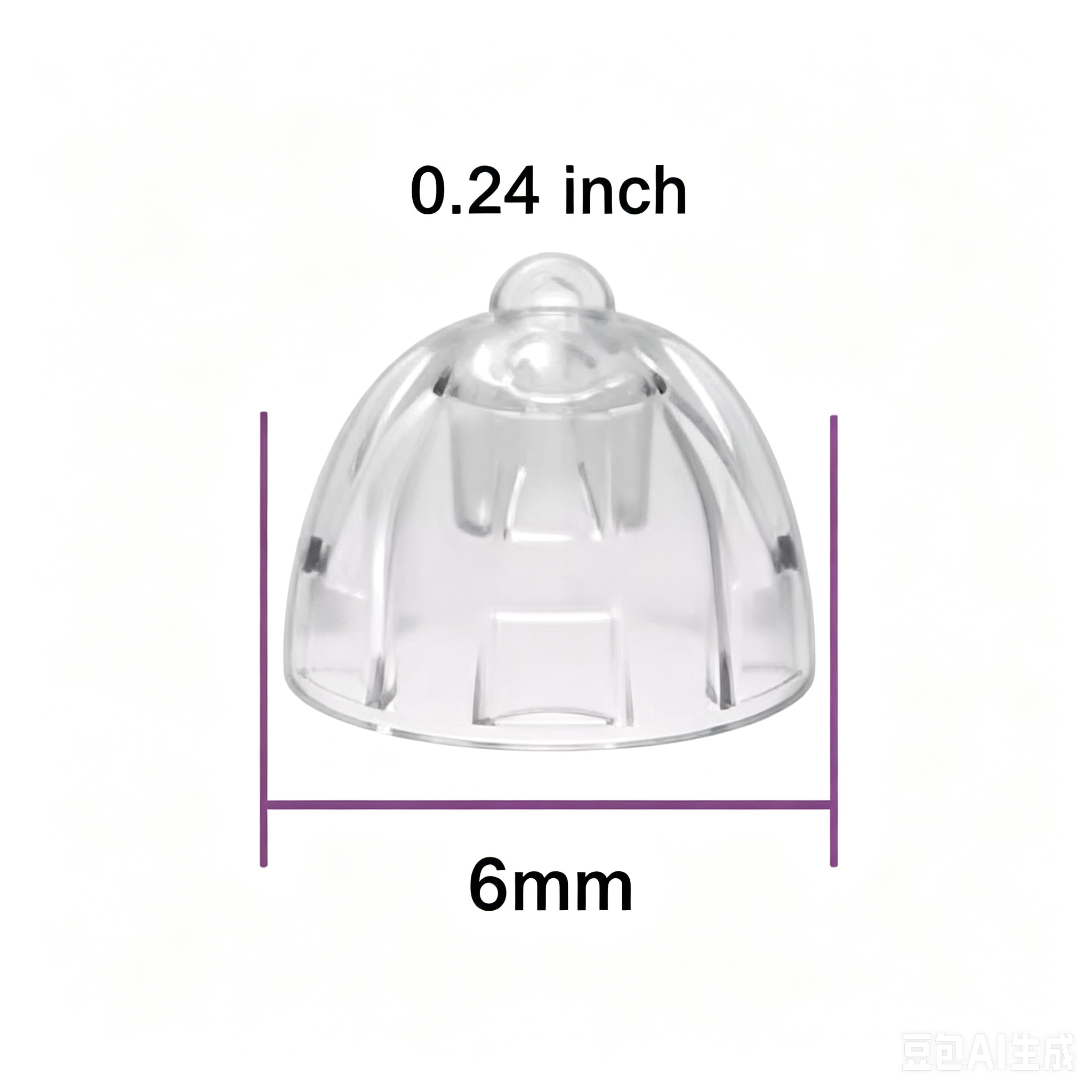 For Oticon hearing aids, Minifit Open Bass Domes