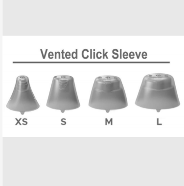 For Signia hearing aids Vented Click Sleeve 2.0