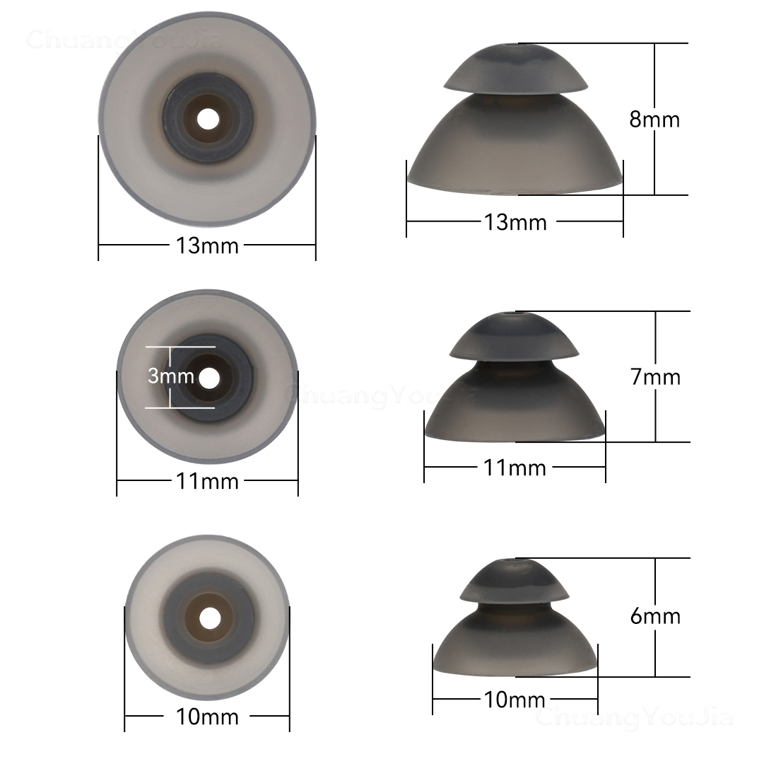 For RIC Hearing Aids Silicone Replacement Domes