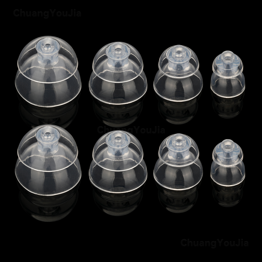 For Oticon hearing aids, MiniFit Power Hearing Aid Domes Silicone Replacement Ear Tips