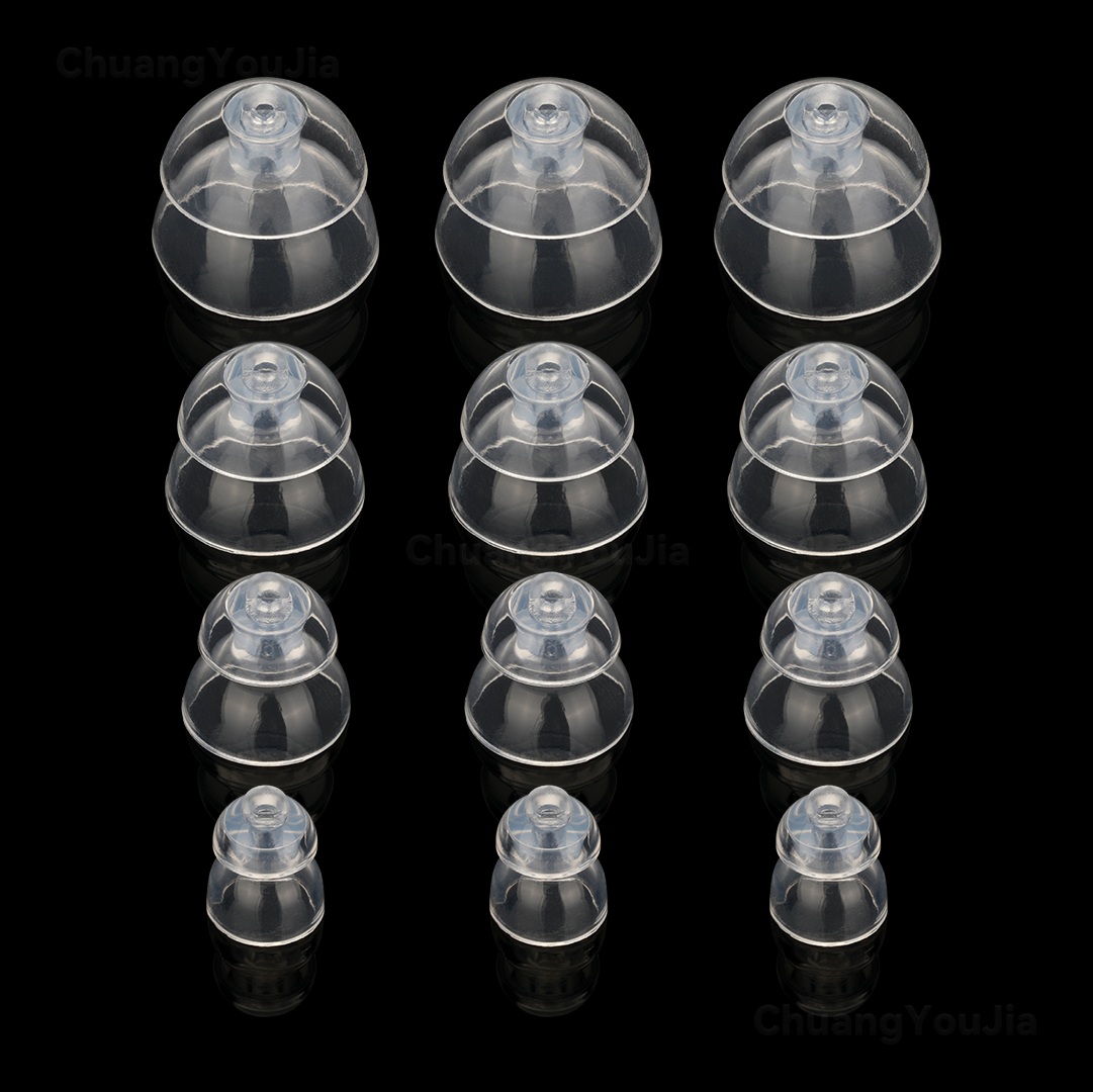 For Oticon hearing aids, MiniFit Power Hearing Aid Domes Silicone Replacement Ear Tips