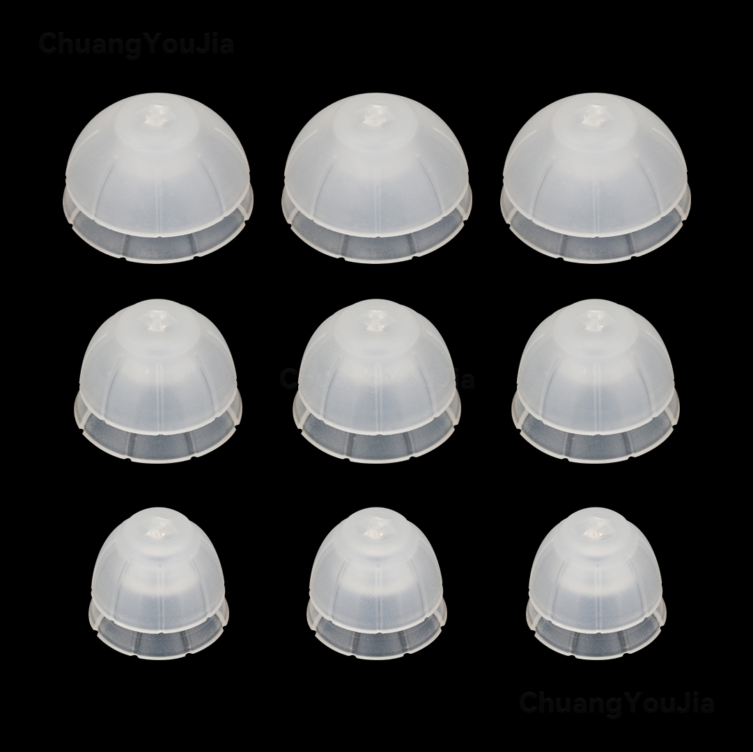 For RIC hearing aids, C1586 Closed Domes, Silicone Replacement Hearing Aid Domes, 10/12/14mm Optional
