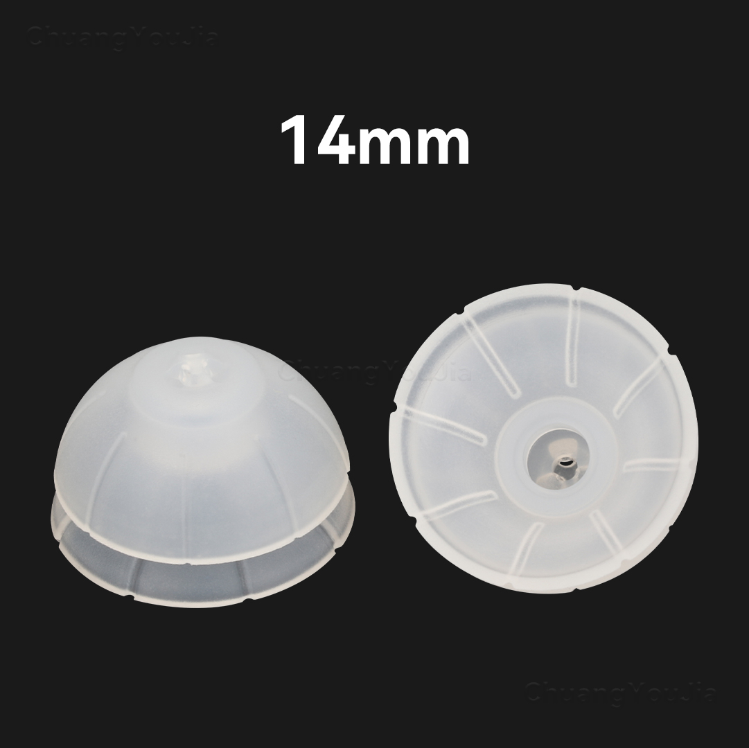 For RIC hearing aids, C1586 Closed Domes, Silicone Replacement Hearing Aid Domes, 10/12/14mm Optional