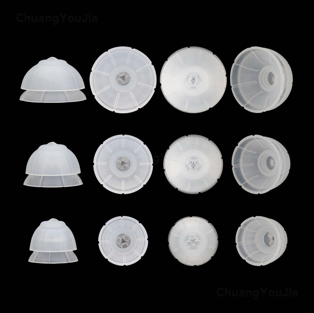 For RIC hearing aids, C1586 Closed Domes, Silicone Replacement Hearing Aid Domes, 10/12/14mm Optional