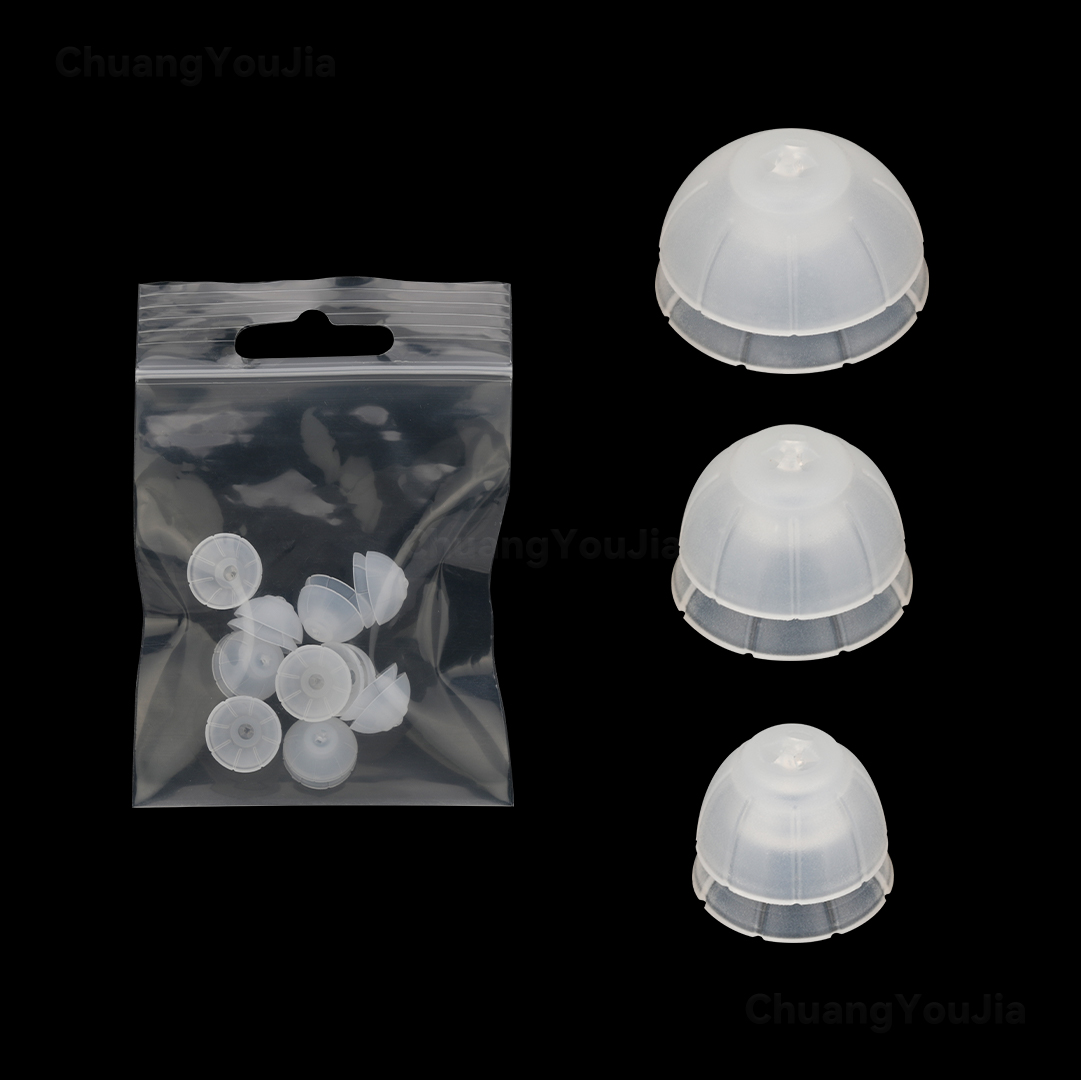 For RIC hearing aids, C1586 Closed Domes, Silicone Replacement Hearing Aid Domes, 10/12/14mm Optional