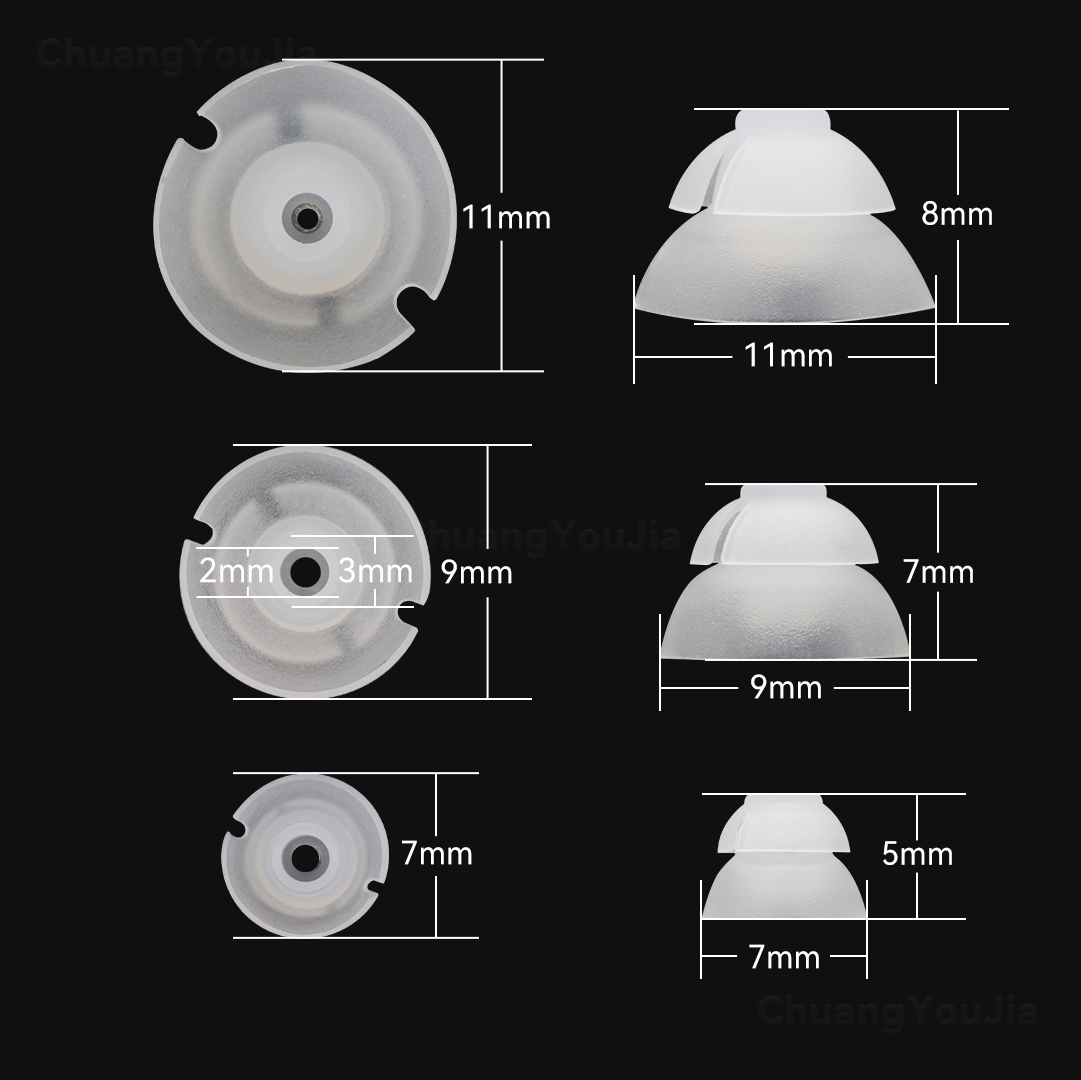 For CIC hearing aids Bell shaped Domes S/M/L Hearing Aid Ear Tips