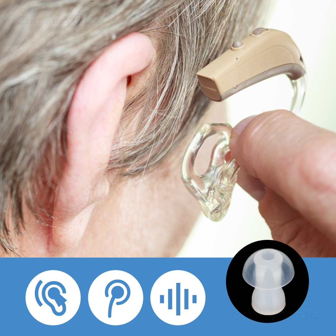 For BTE ITE hearing aids Mushroom Domes S/M/L Hearing Aid Ear Tips