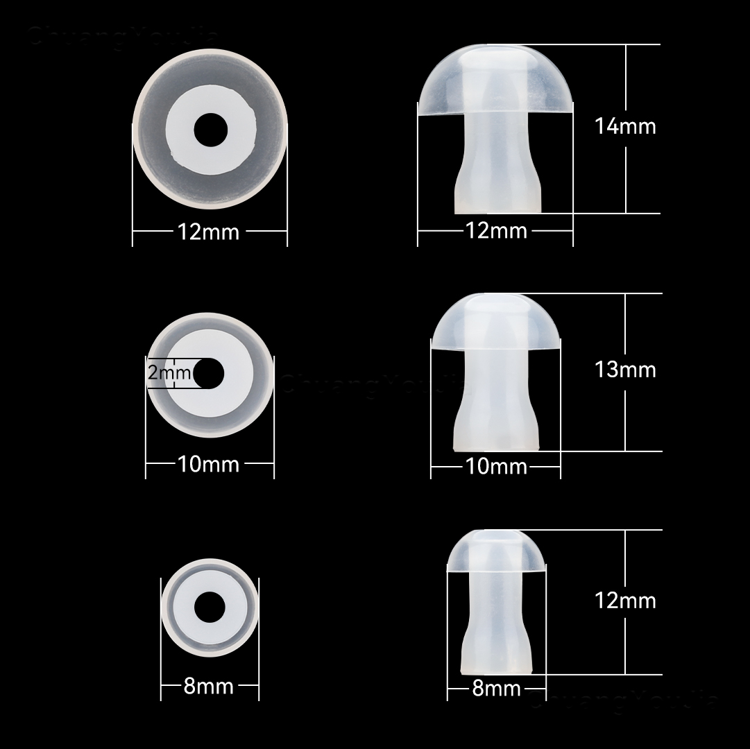 For BTE ITE hearing aids Mushroom Domes S/M/L Hearing Aid Ear Tips