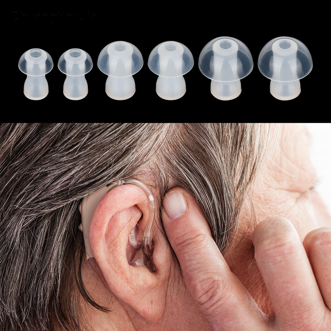For BTE ITE hearing aids Mushroom Domes S/M/L Hearing Aid Ear Tips
