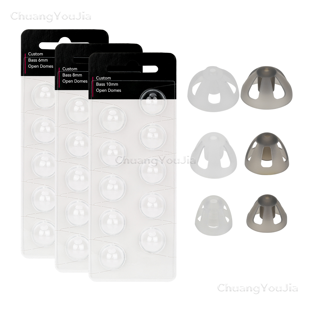 For ReSound hearing aids Open Domes 6/8/10MM Silicone Hearing Aid Ear Tips