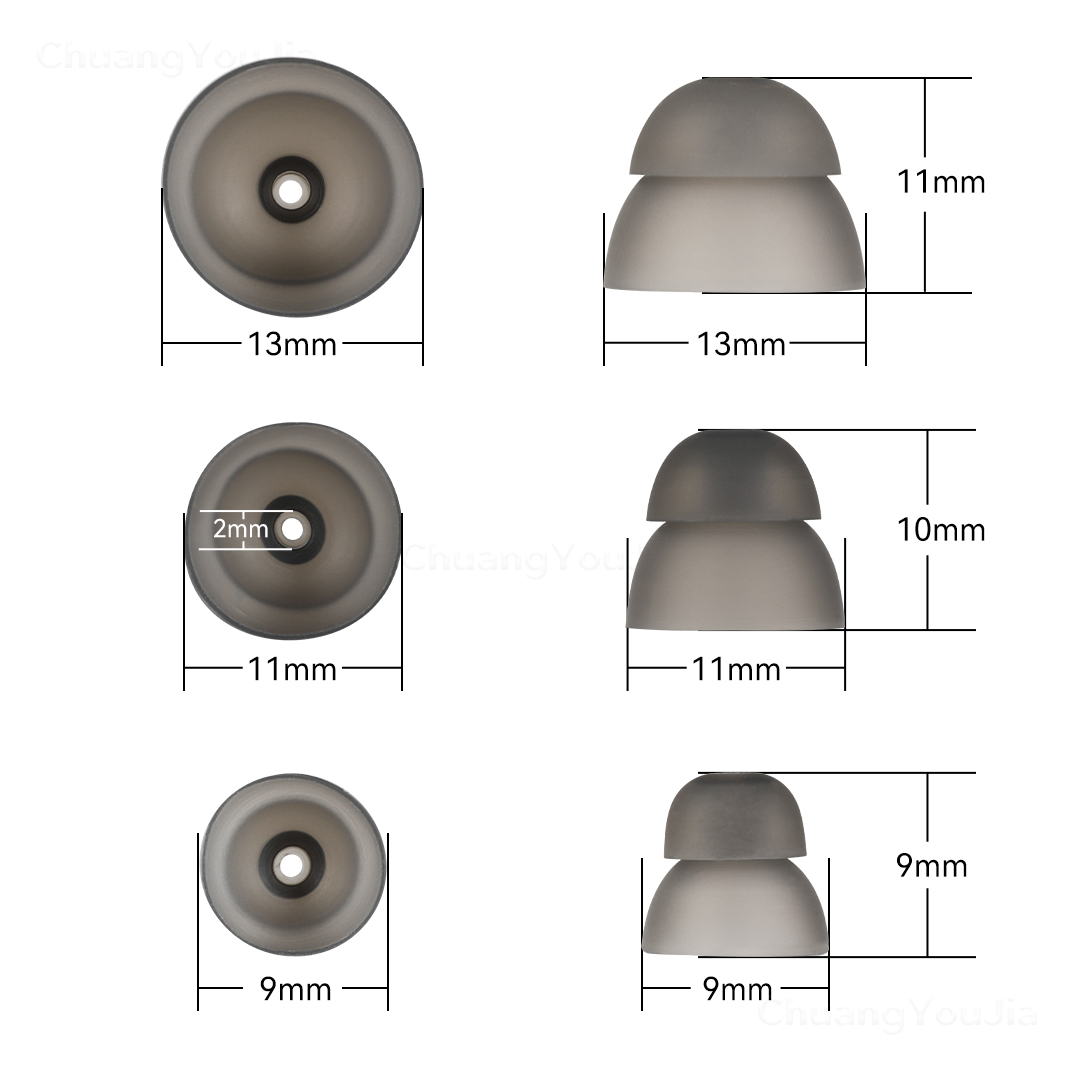 For ReSound hearing aids Power Domes 9/11/13MM Silicone Hearing Aid Ear Tips
