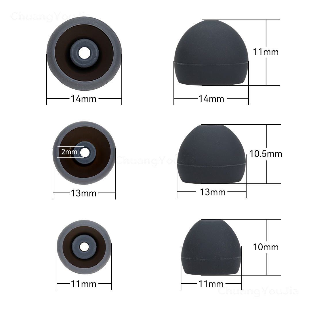 For Shure Westone earphones Small Bore Silicone Ear Tips S/M/L