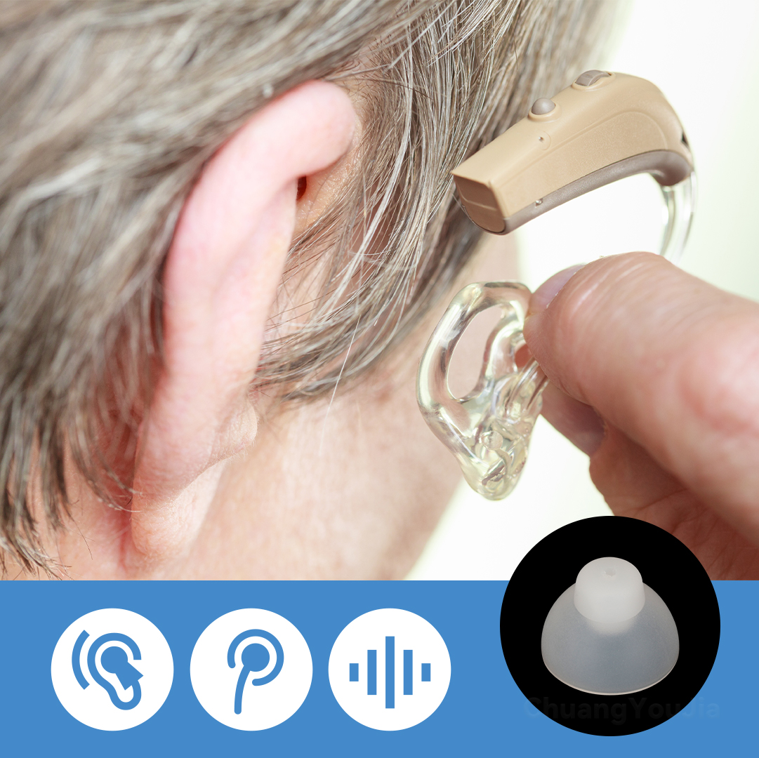 For BTE hearing aids Closed Silicone Domes S/M/L