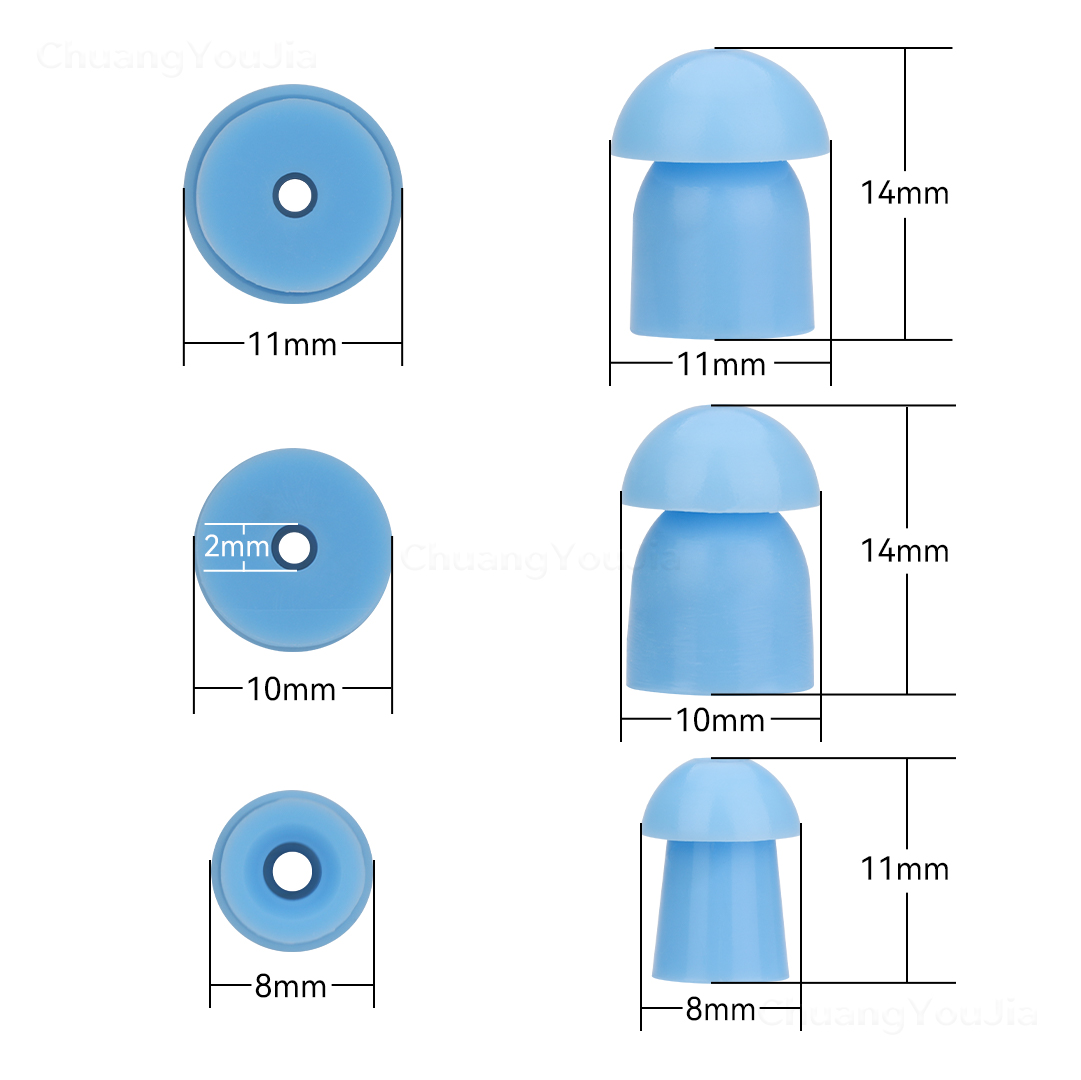 For BTE ITE hearing aids Mushroom Silicone Domes S/M/L