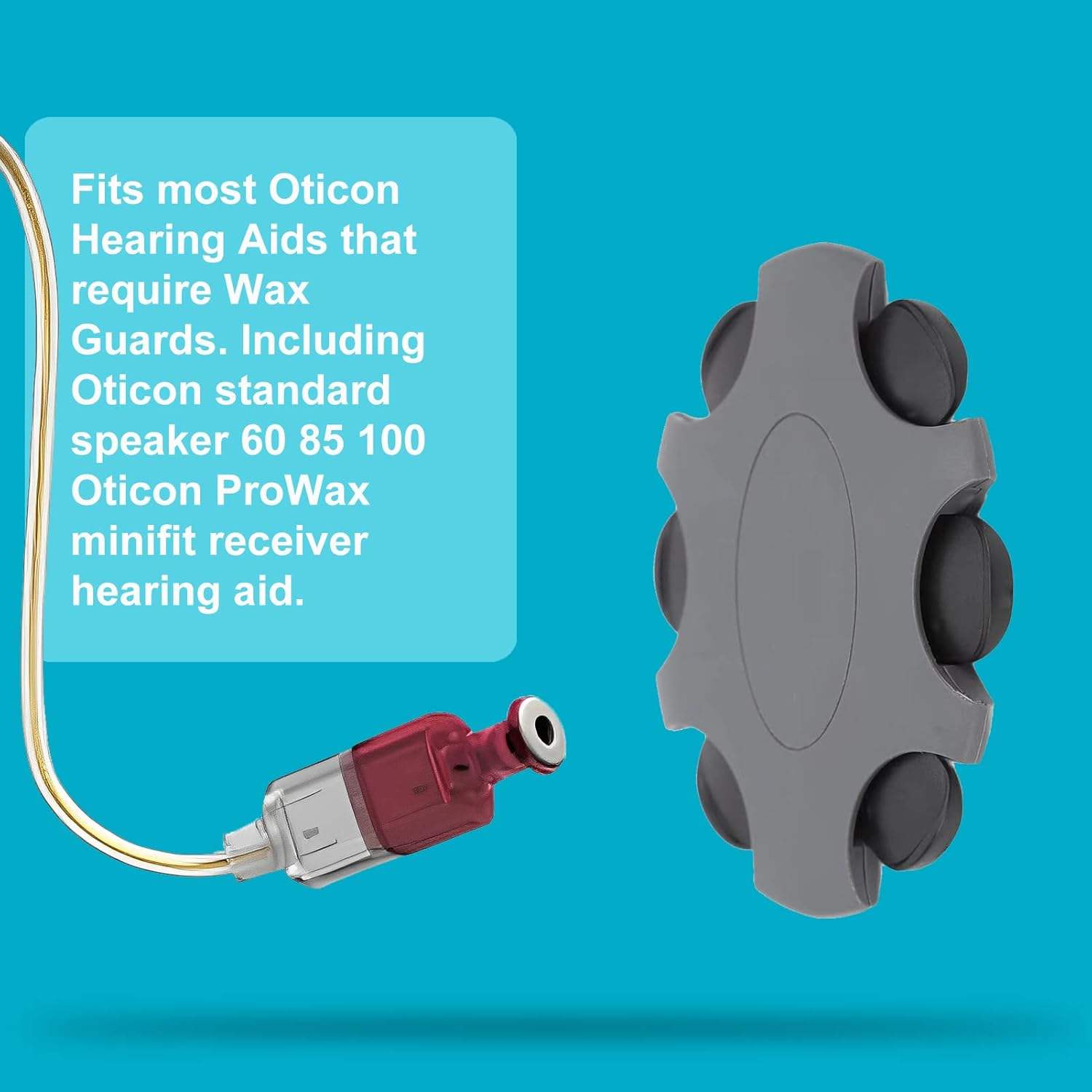 Wax Guards for Oticon ProWax MiniFit Hearing Aid Supplies Replacement Wax Filters Oticon Hearing Aid Supplies