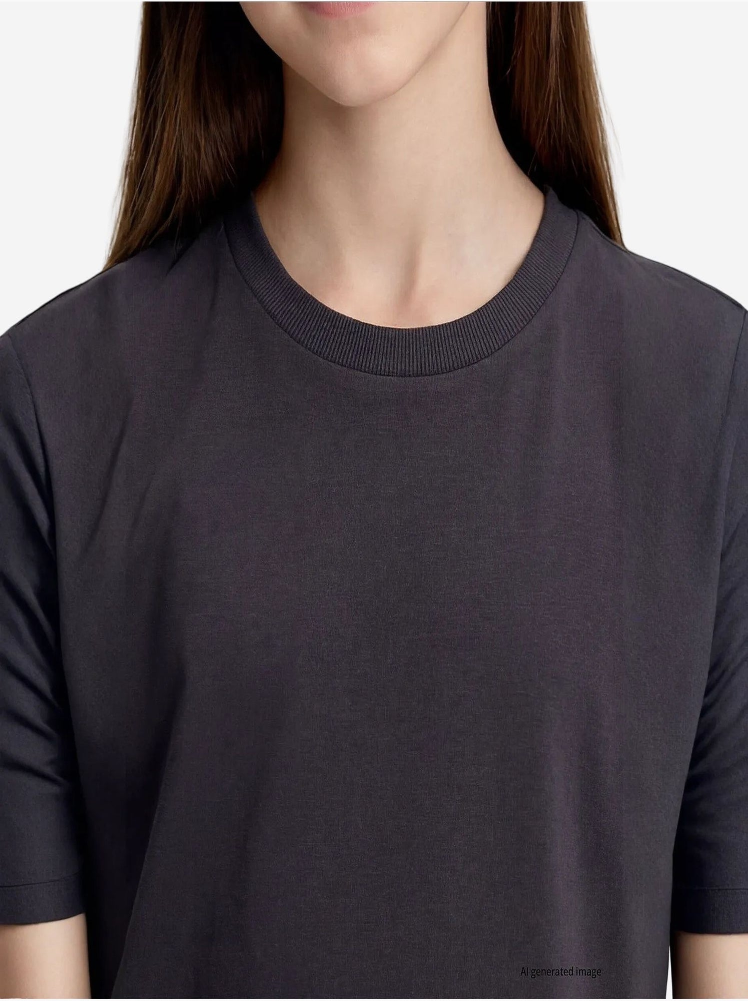T-shirt homme en coton et élasthanne tommy - Gris Noir