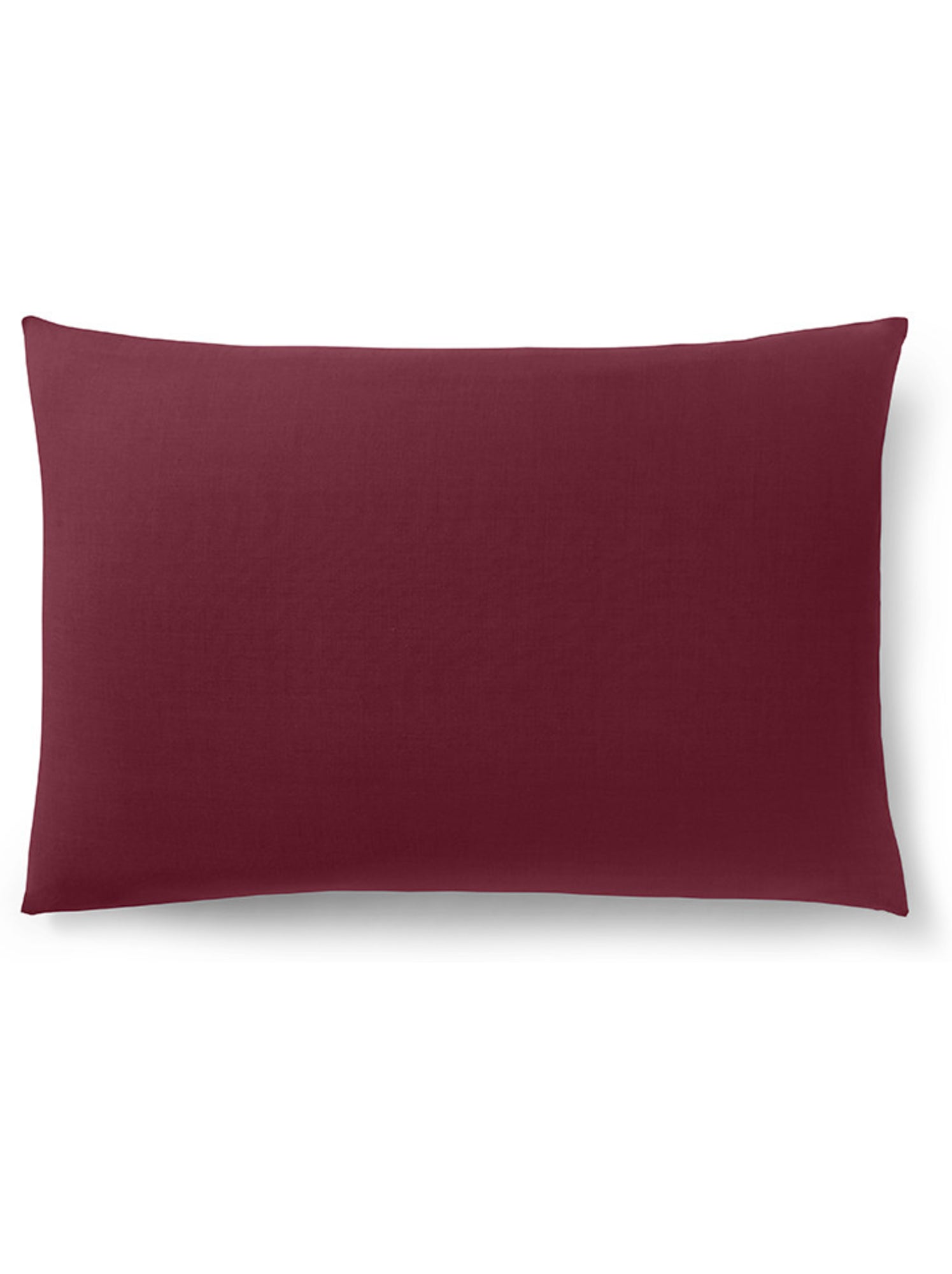 Taie d'oreiller - Coton Pur - 100 % Coton 57 Fils/cm² - Rouge grenat