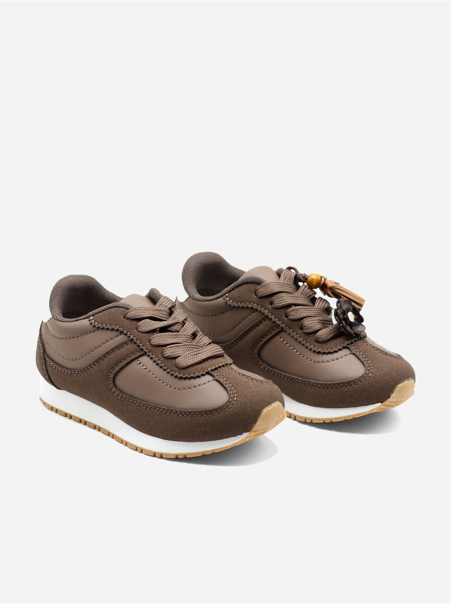Baskets a lacets - Marron