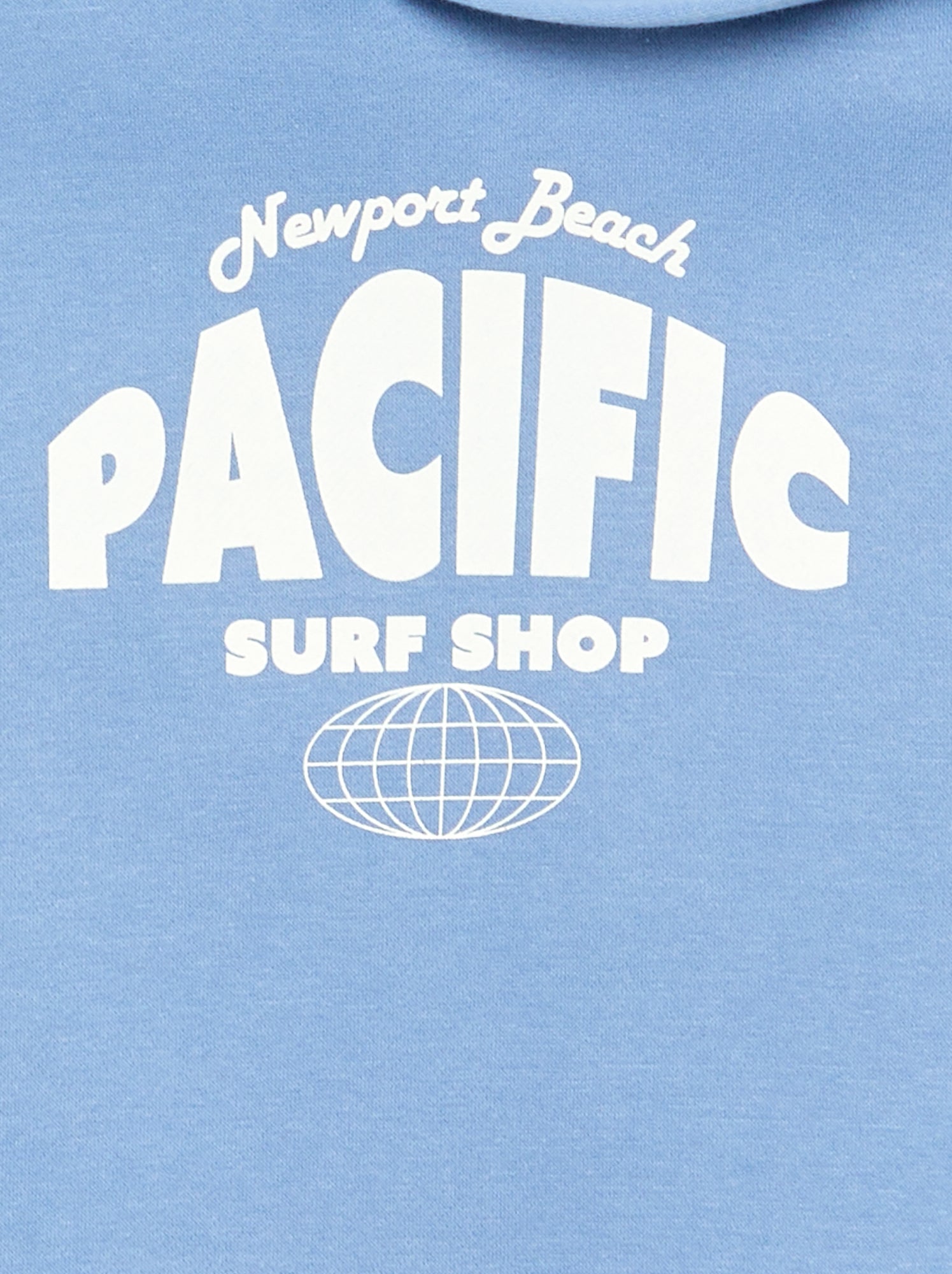 Sweat à capuche imprimé - Bleu