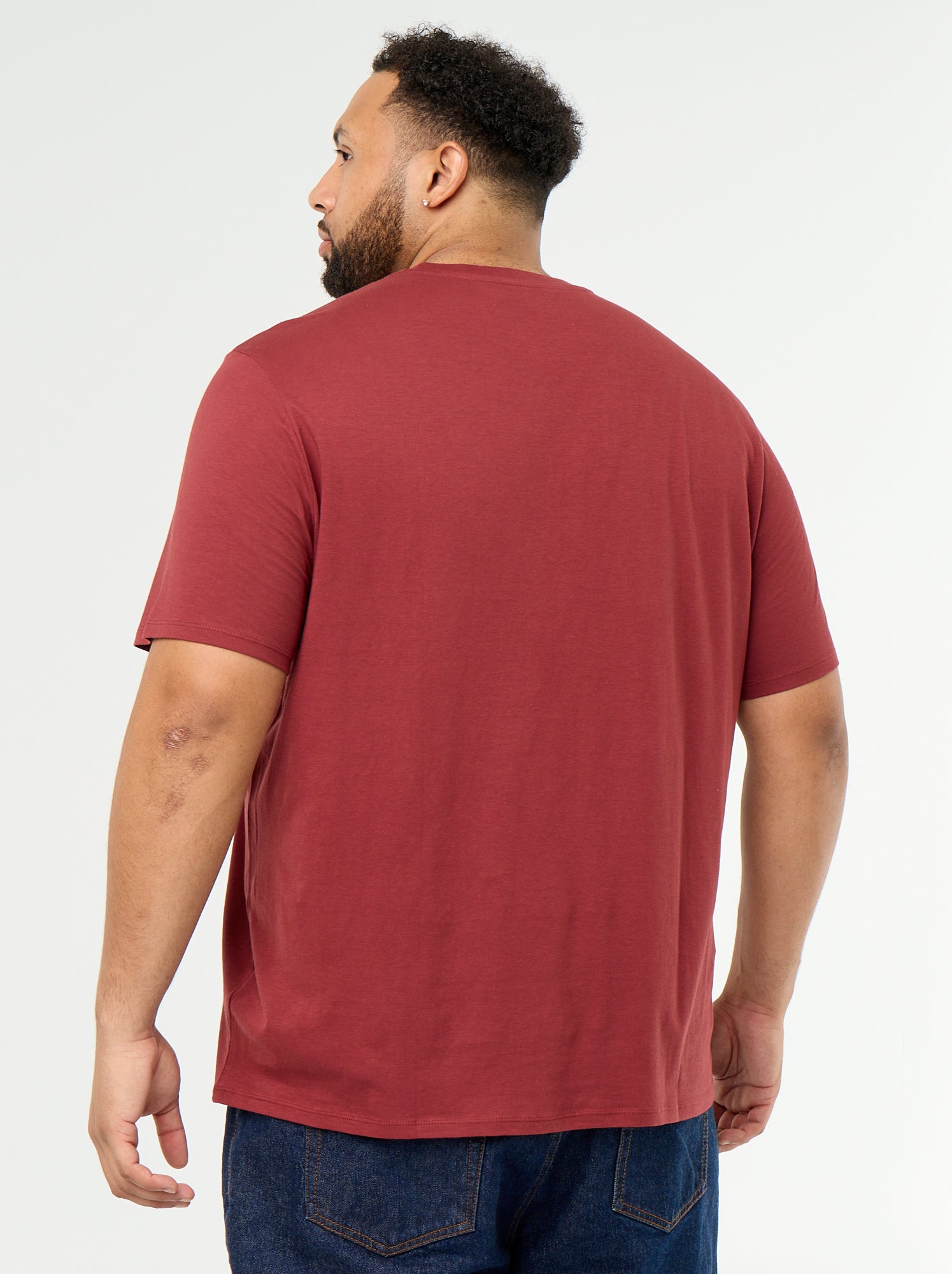 T-shirt en jersey imprimé à manches courtes - Rouge