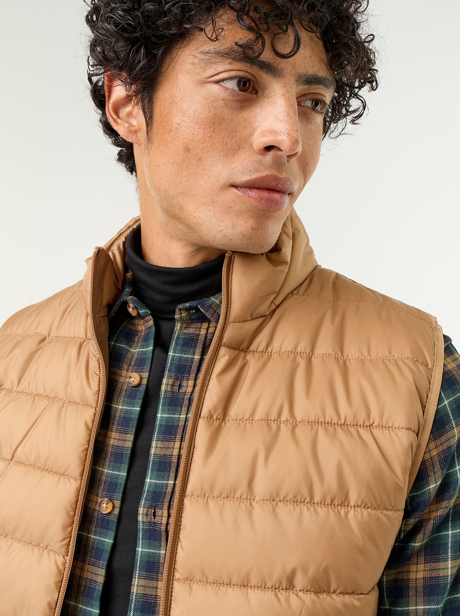 Doudoune déperlante sans manches - Beige