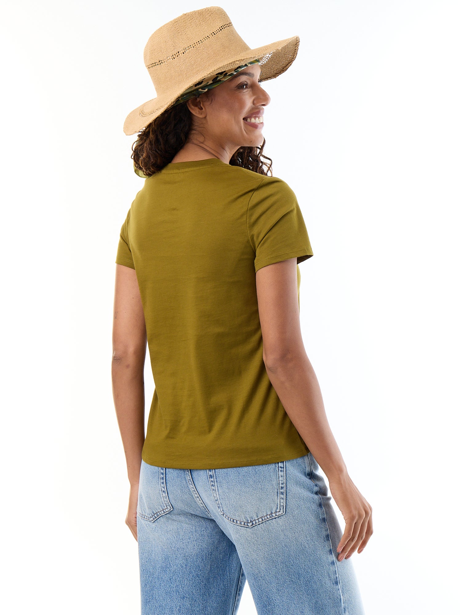Tee-shirt en jersey manches courtes - Vert