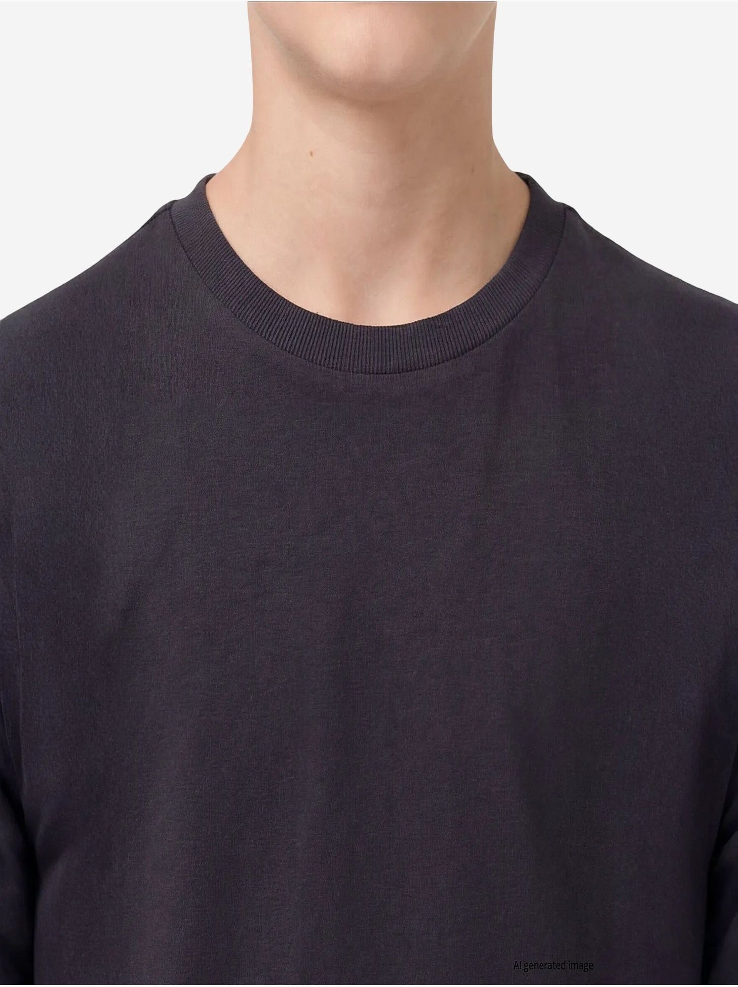 T-shirt homme en coton et élasthanne tommy - Gris Noir