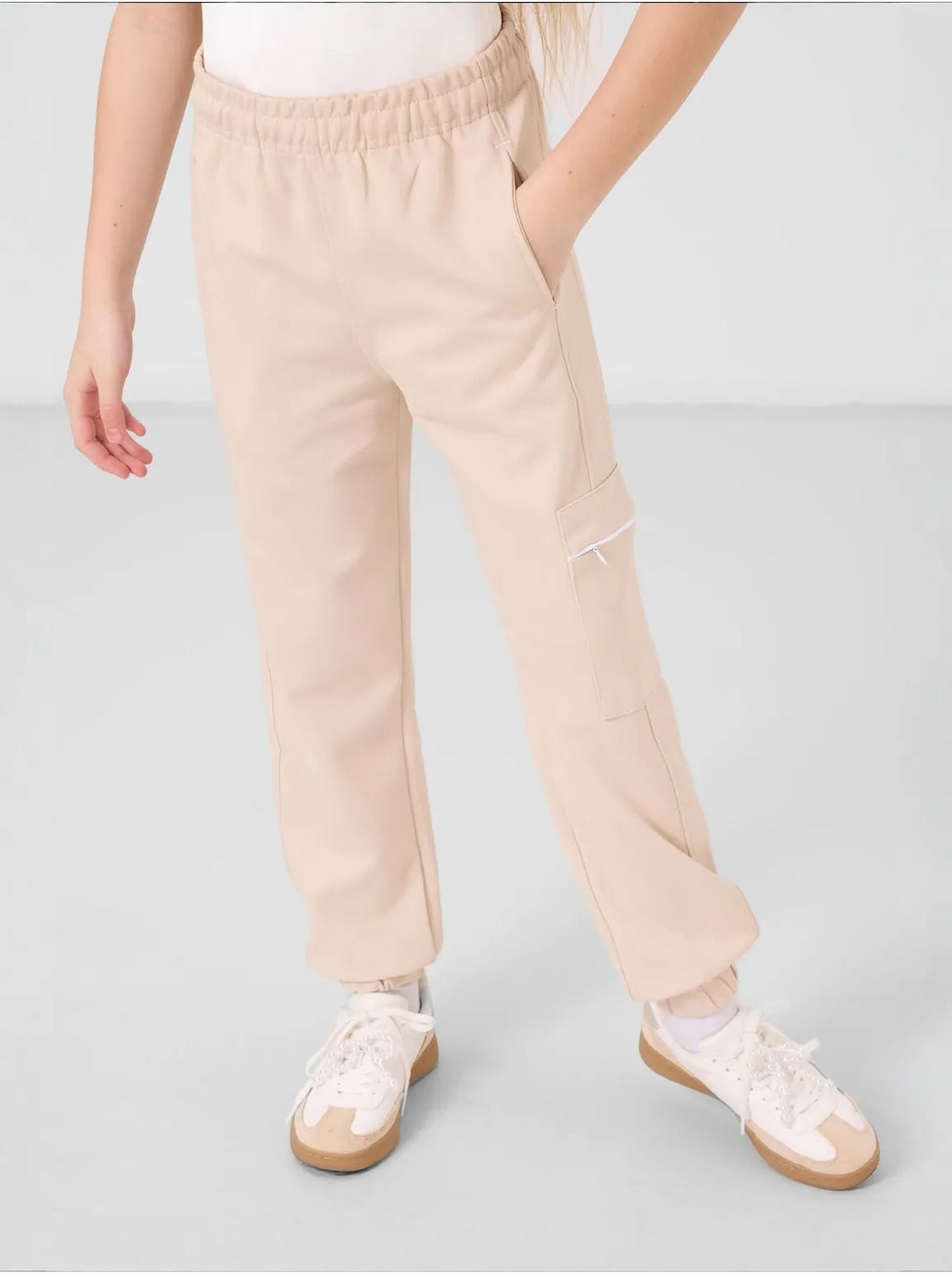Ensemble de pyjama unisexe en mélange de coton tommy - Beige argile