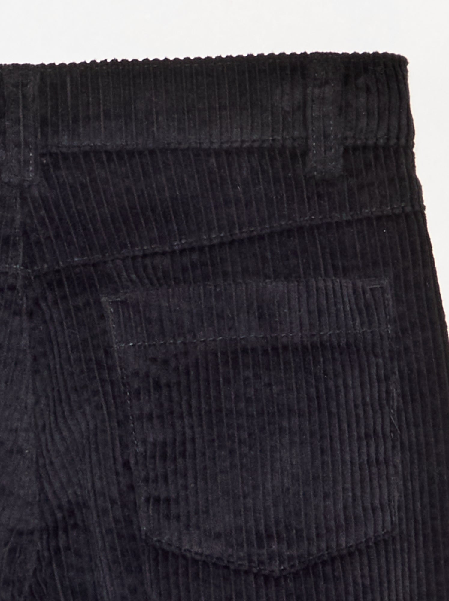 Pantalon wide leg en velours côtelés - Noir