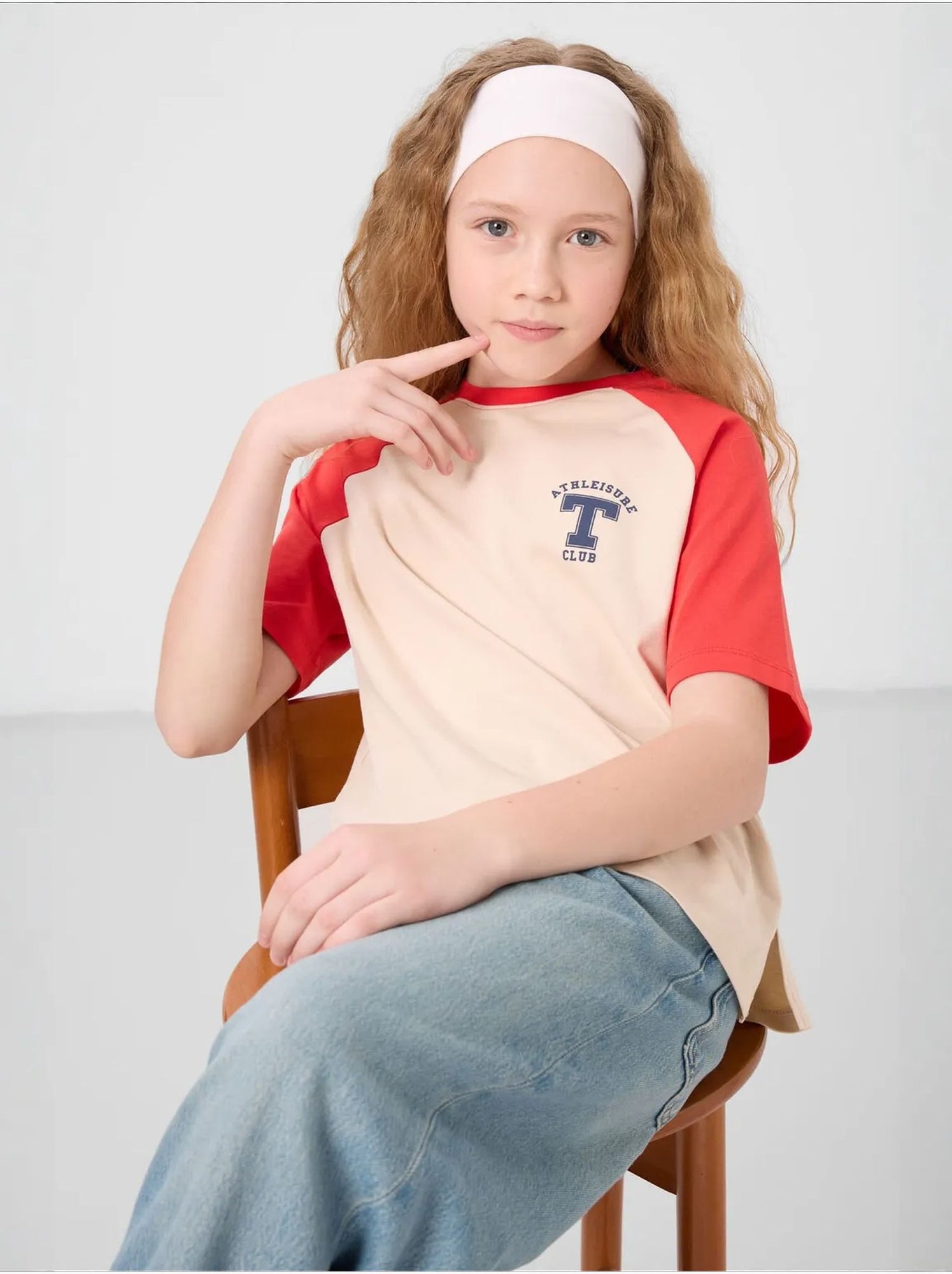 T-shirt unisexe jeunesse en coton et élasthanne tommy - Multicolore