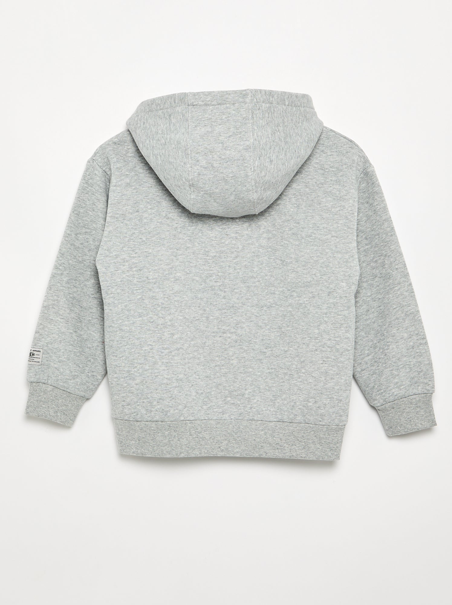 Sweat à capuche imprimé - Gris