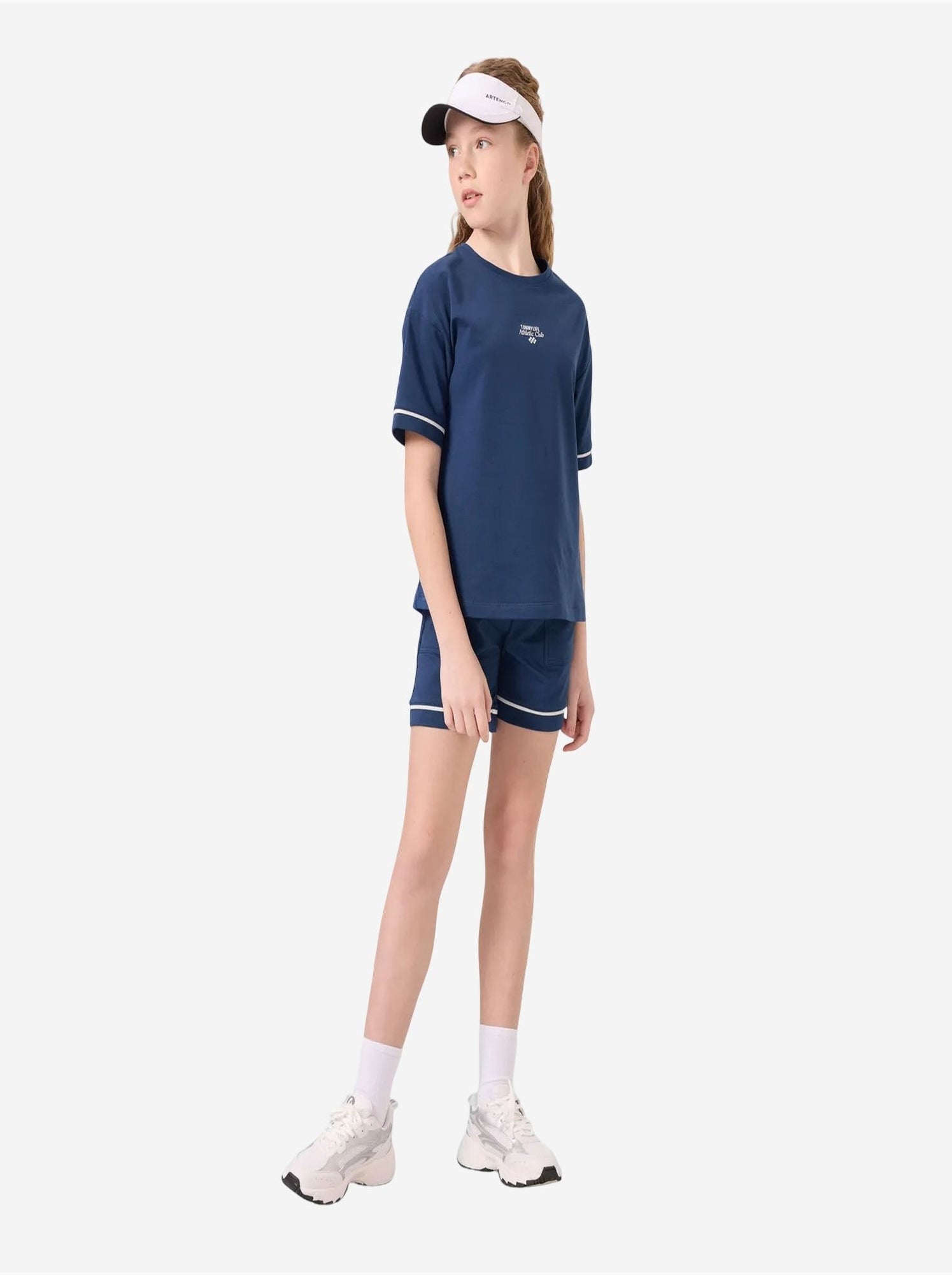 Ensemble de pyjama jeunesse en coton mélangé tommy - Bleu marine
