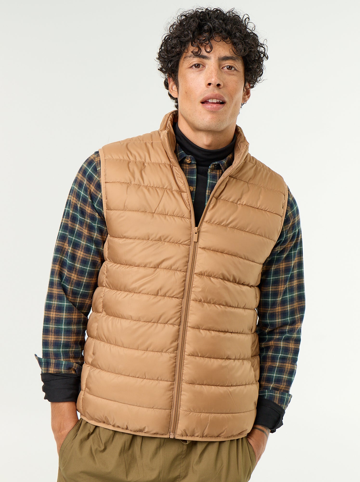 Doudoune déperlante sans manches - Beige