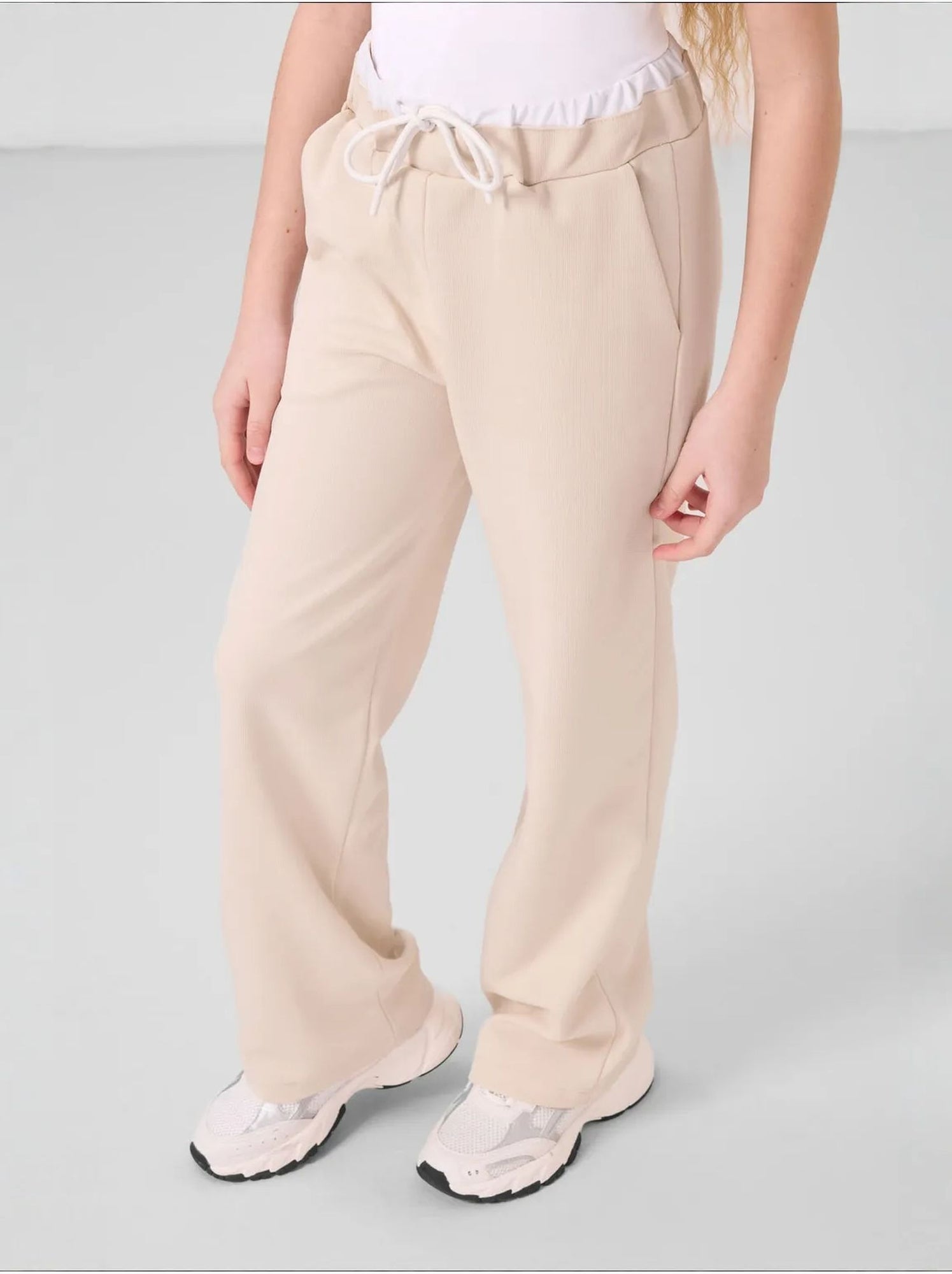 Ensemble pyjama jeunesse en coton et polyester tommy - Beige argile