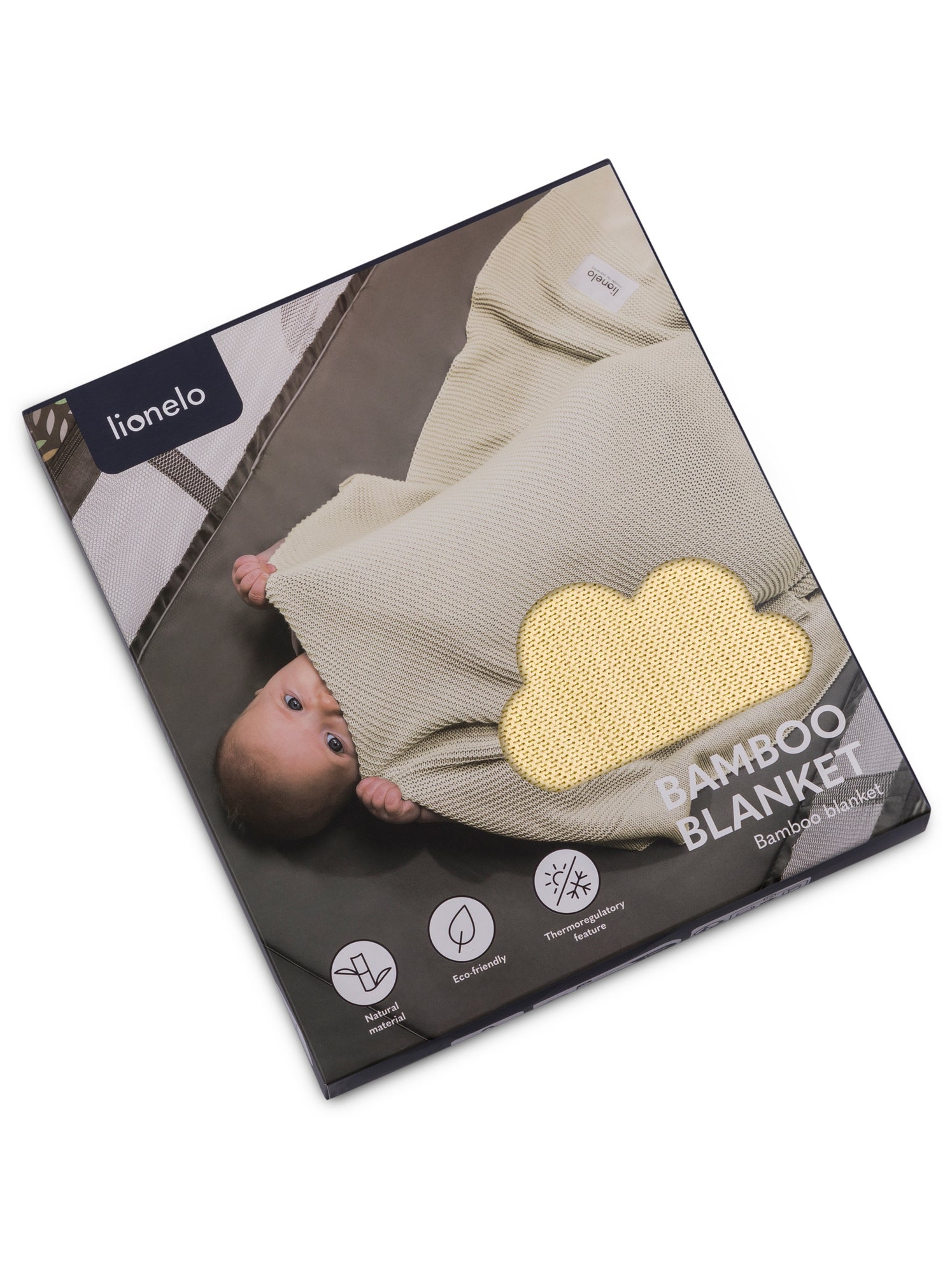 Couverture bébé 100% coton LIONELO - Hypoallergénique - Antibactérien - 100 × 75 cm - Gris Rose
