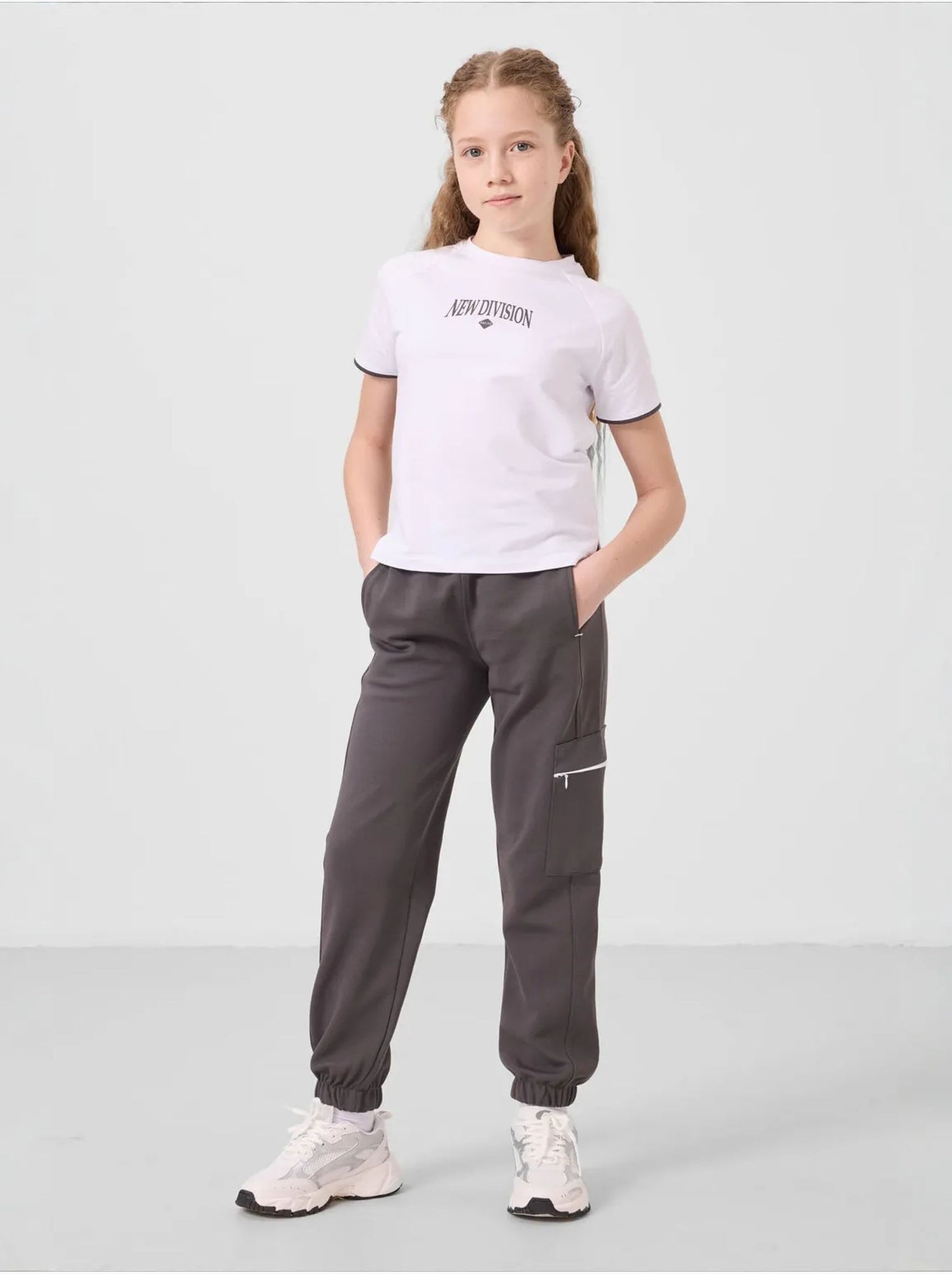 Ensemble de pyjama unisexe en mélange de coton tommy - Gris Noir