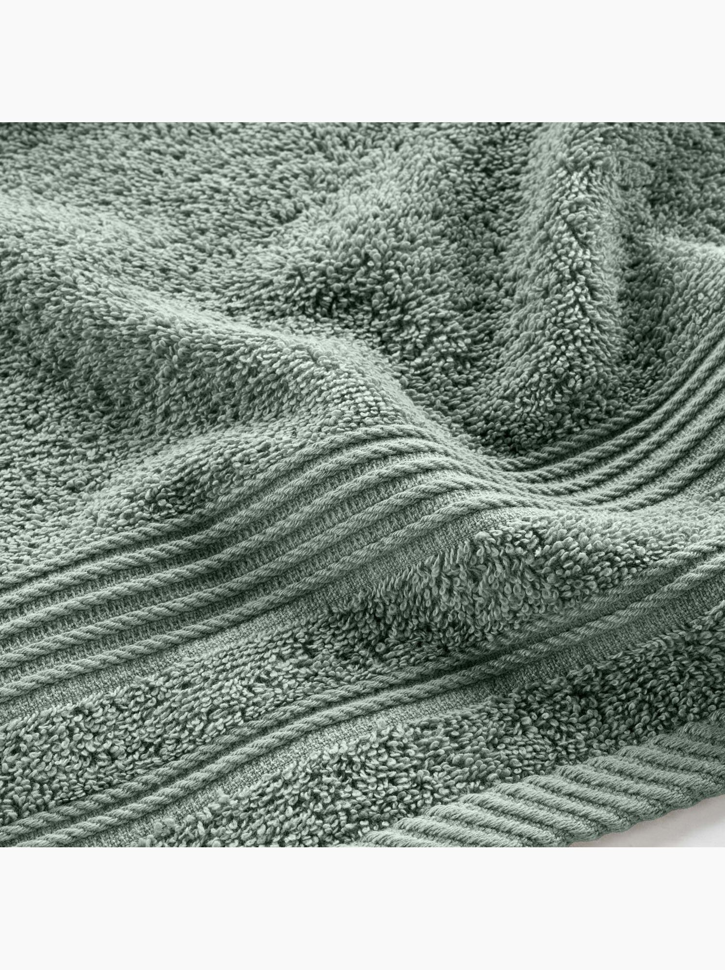 Serviette de toilette en coton tendresse - Vert cèdre