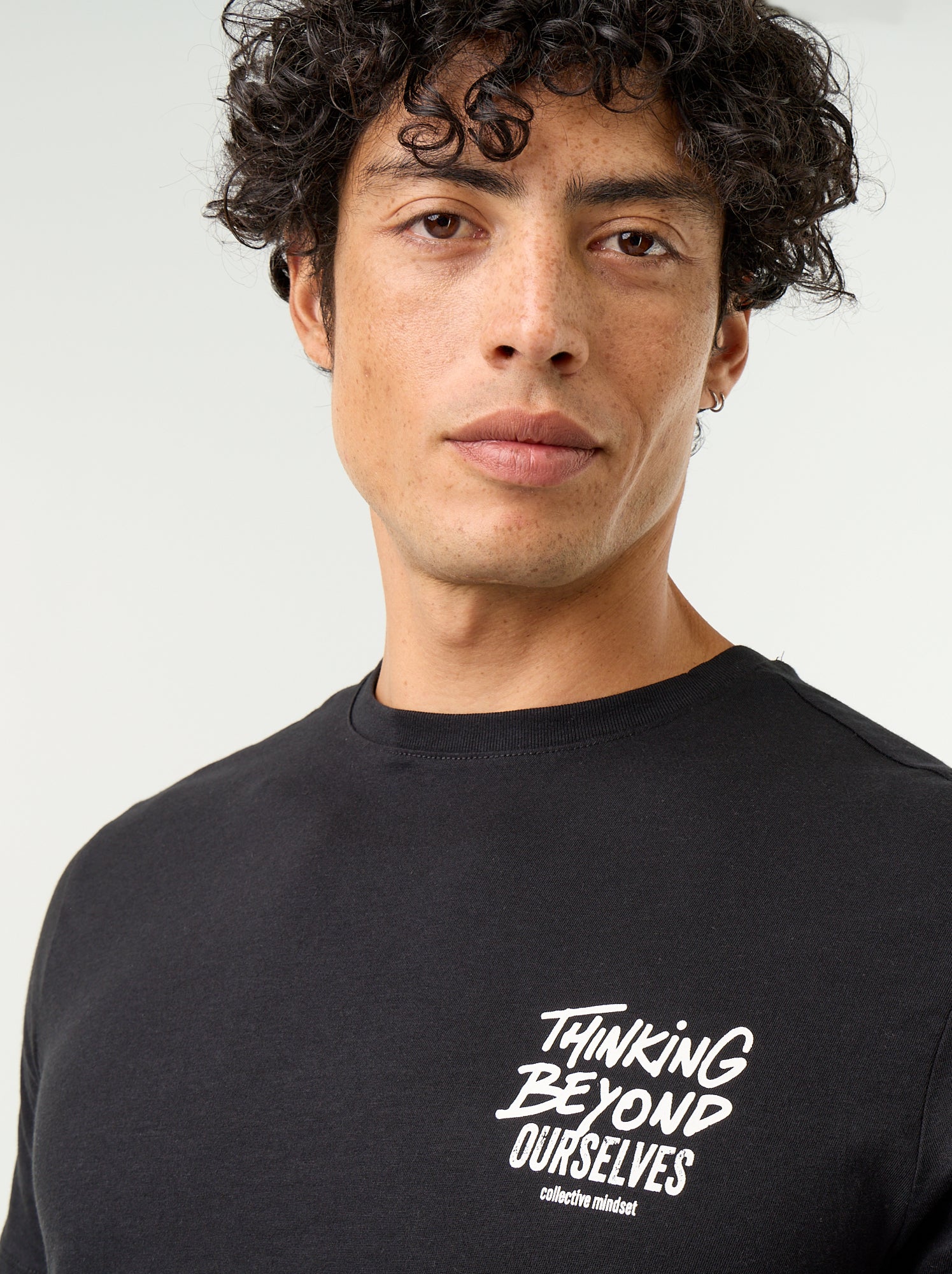 T-shirt imprimé fantaisie à manches courtes - Noir (FUT19_14)