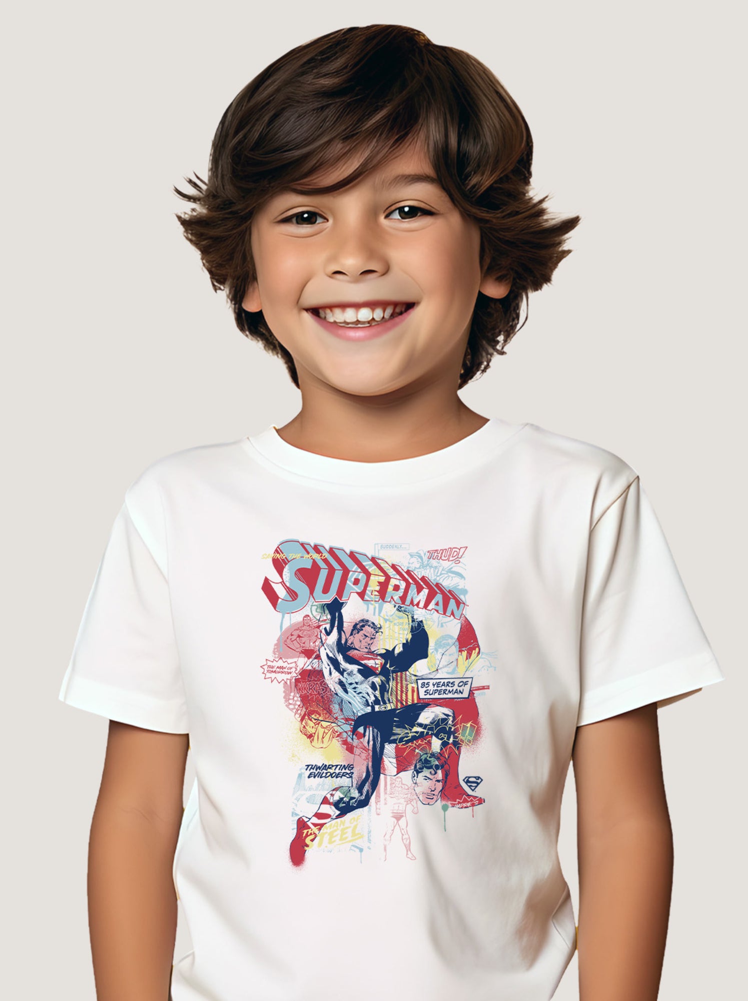 Tshirt Enfant SUPERMAN 2 - Blanc