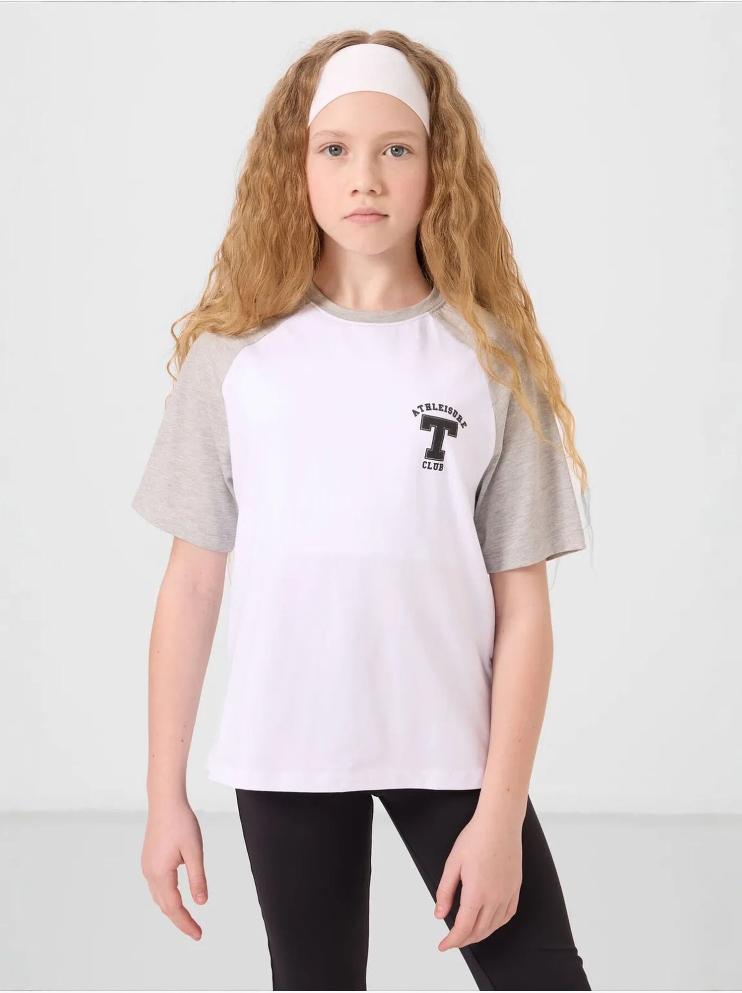 T-shirt unisexe jeunesse en coton et élasthanne tommy - Blanc